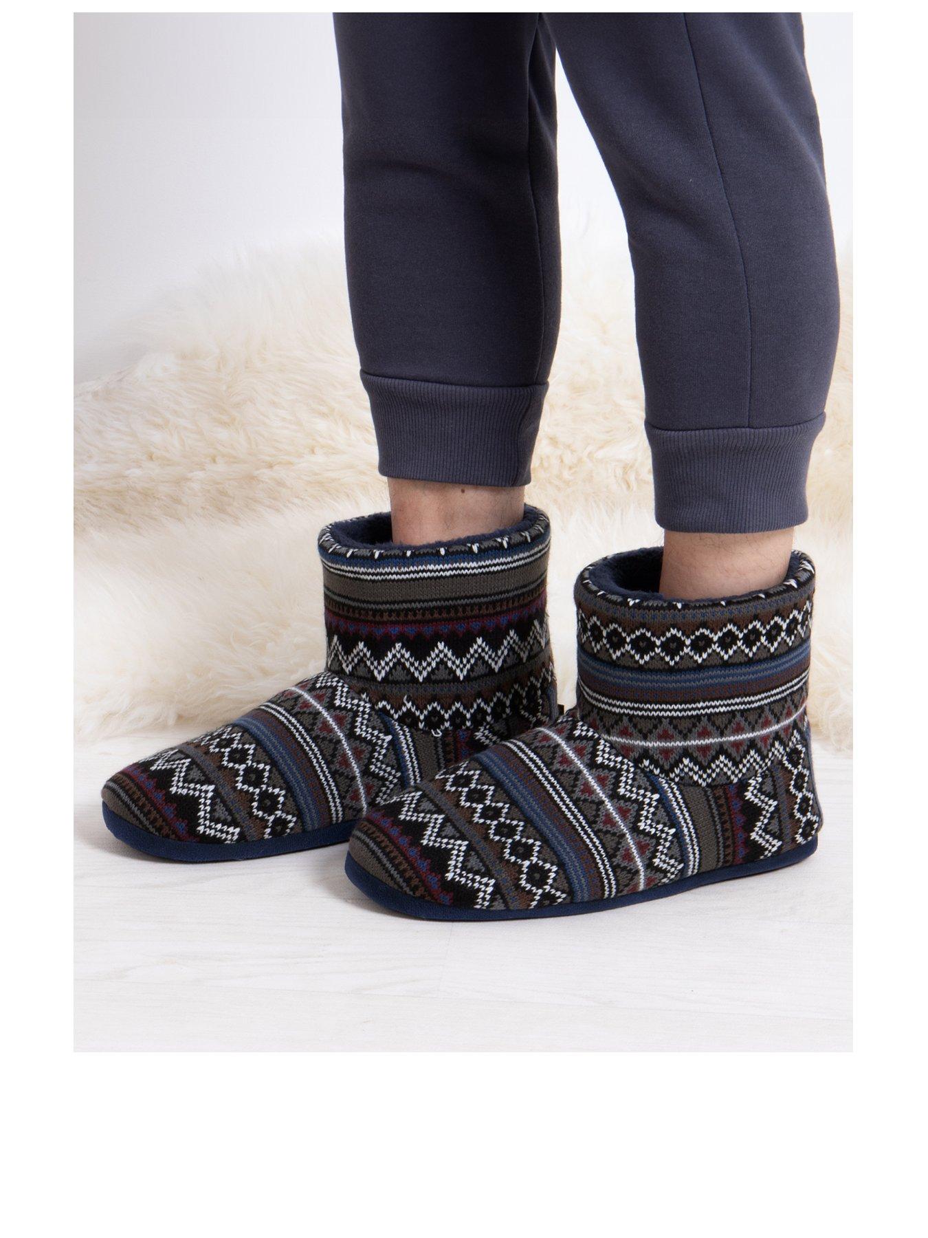 totes-totes-fairisle-knitted-boot-slippersstillFront