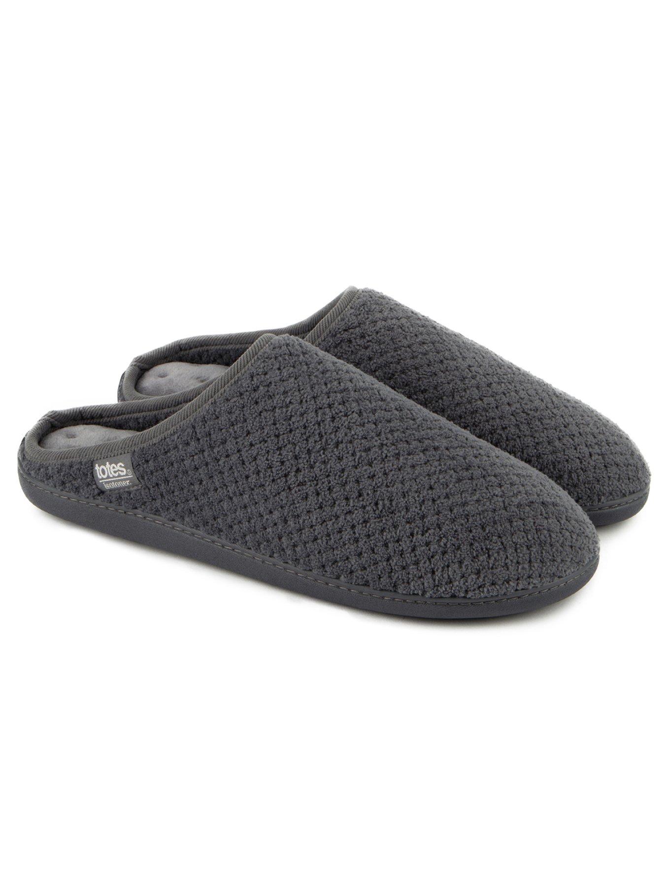 Image 1 of 5 of TOTES Isotoner Swept Back Popcorn Mule Slipper - Grey