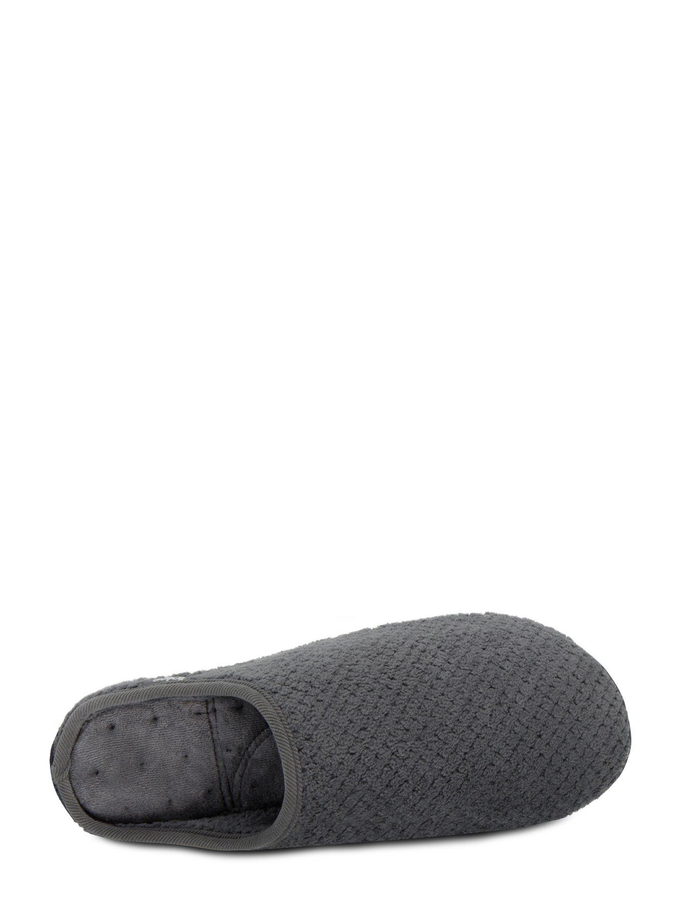 Image 3 of 5 of TOTES Isotoner Swept Back Popcorn Mule Slipper - Grey