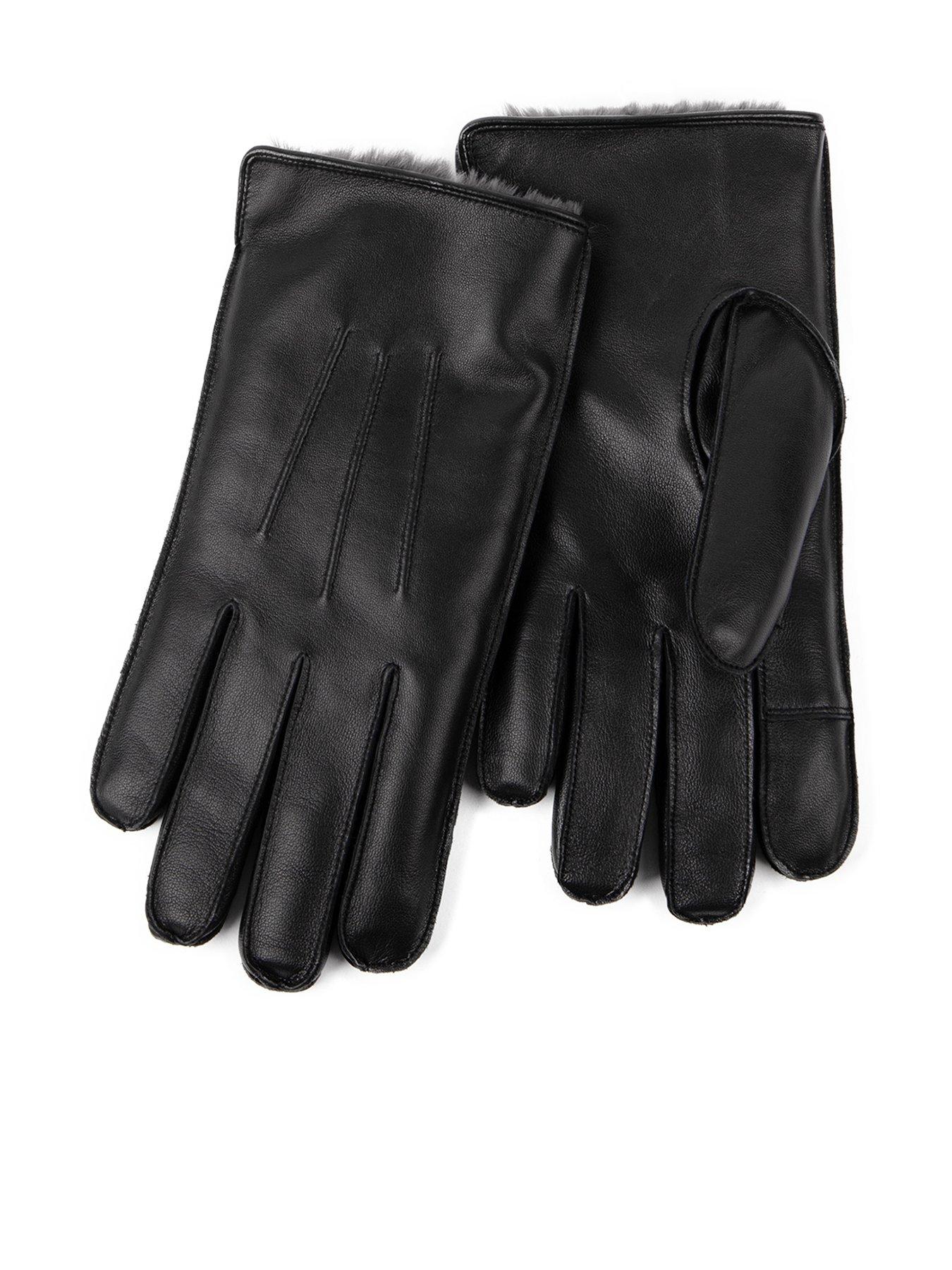 totes-totes-premium-3-point-faux-fur-lined-leather-gloves