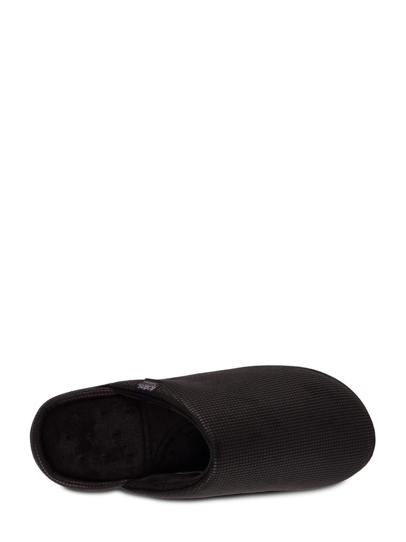 Image 3 of 5 of TOTES Isotoner Square Patterned Mule Slipper - Black