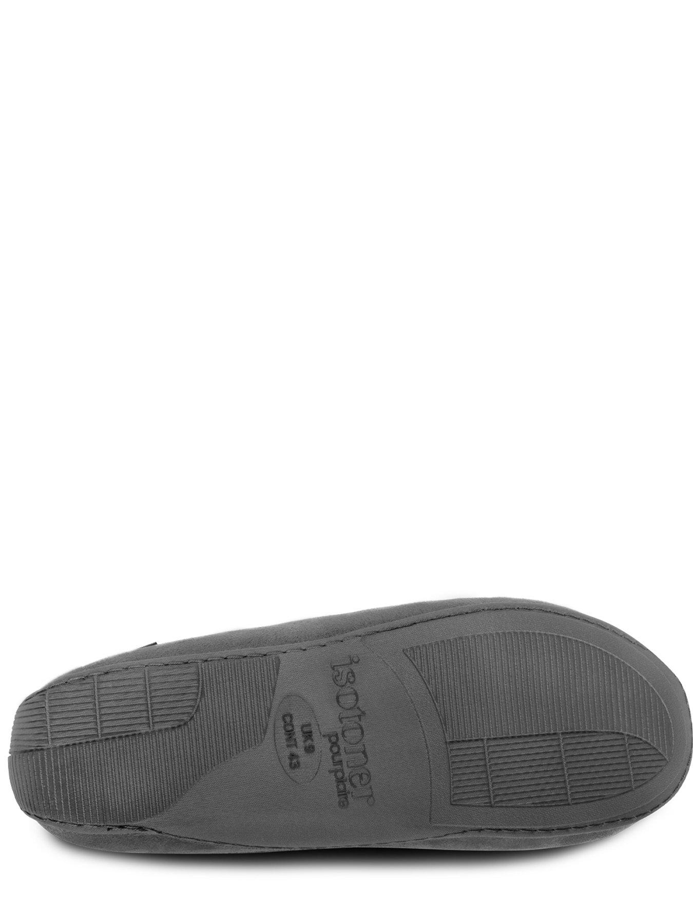Image 4 of 6 of TOTES Totes Isotoner Square Patterned Moccasin Slipper