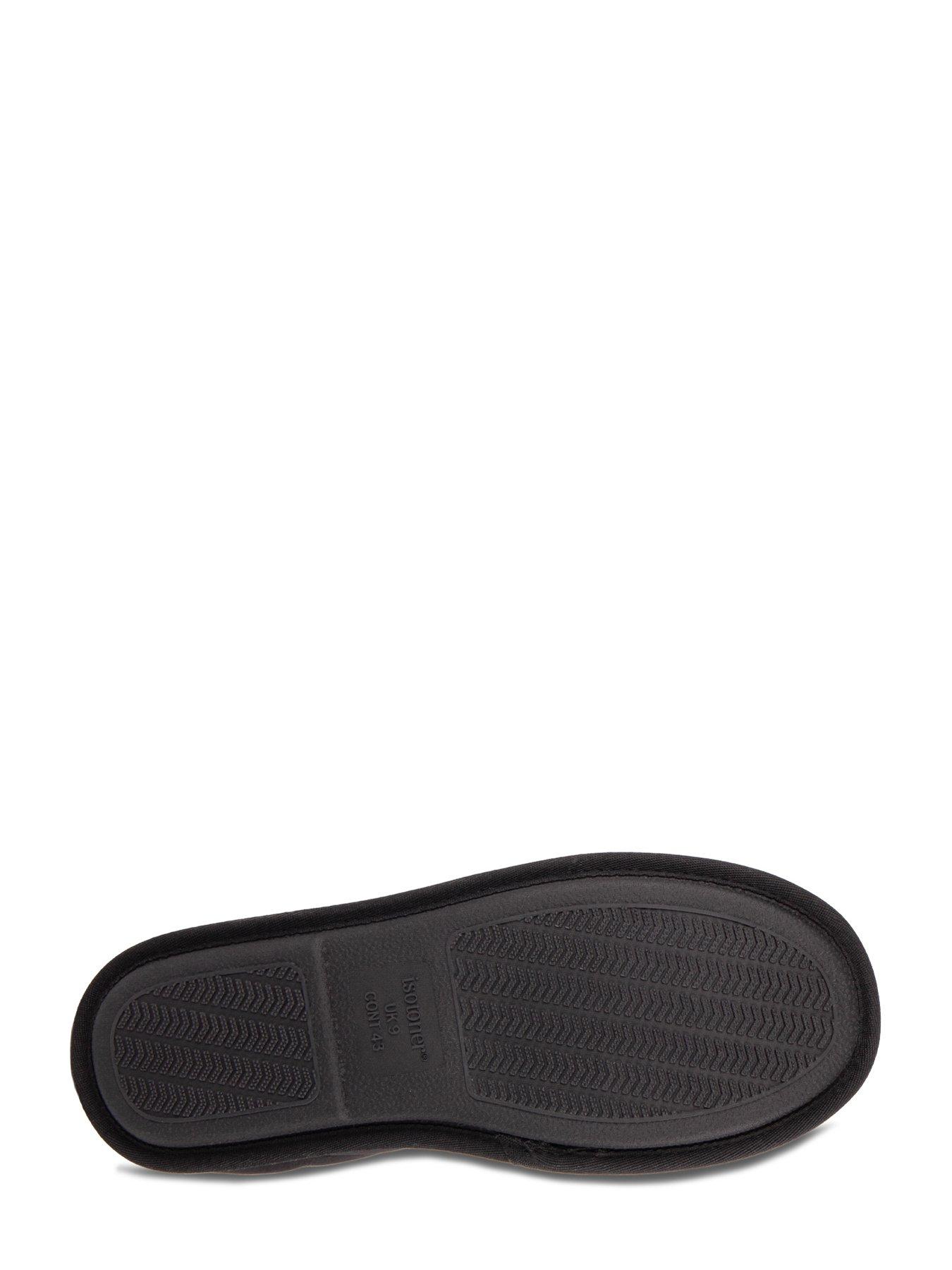 totes-isotoner-sport-quilted-mule-slipper-blackdetail