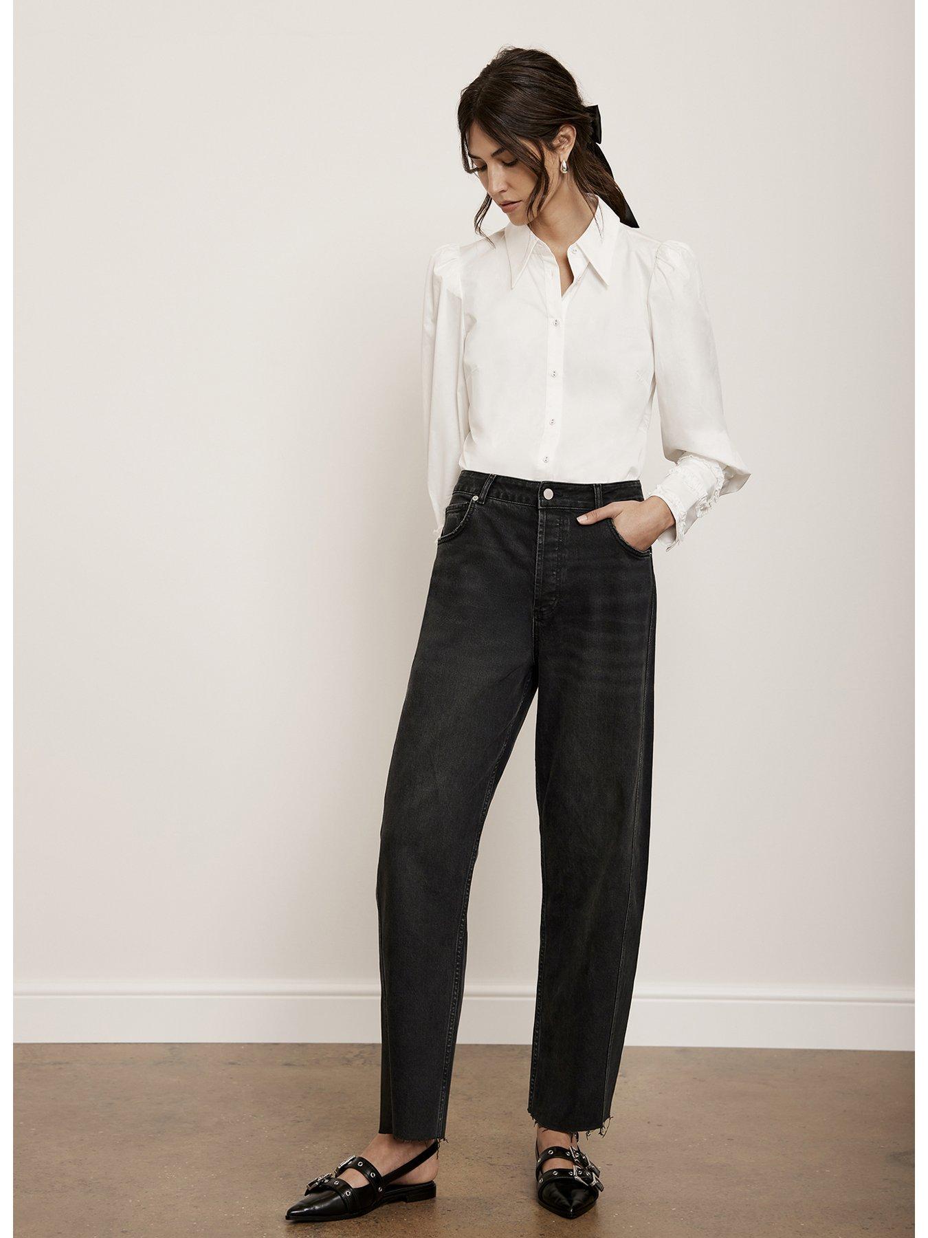mint-velvet-washed-tapered-jean-blackoutfit