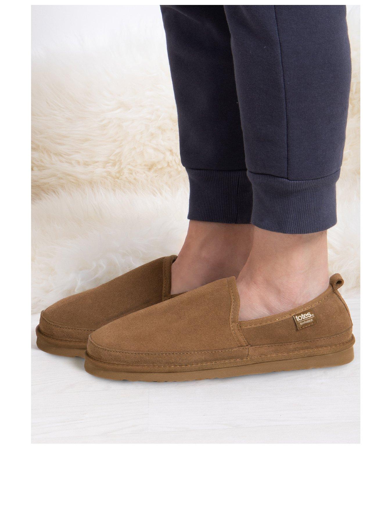 totes-totes-suede-full-back-slipperstillFront