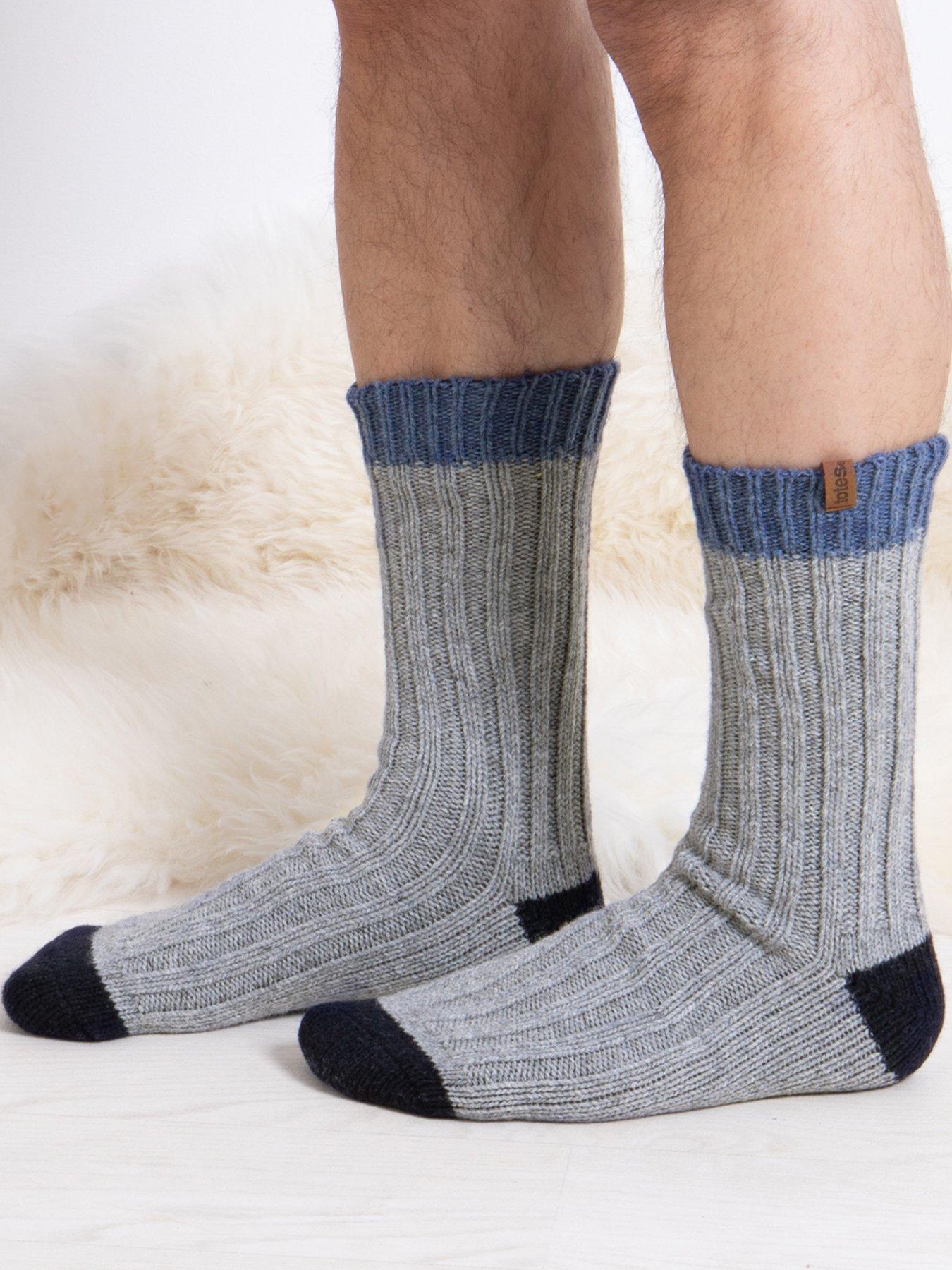 totes-totes-2-pack-chunky-twist-wool-blend-thermal-boot-ankle-socksback