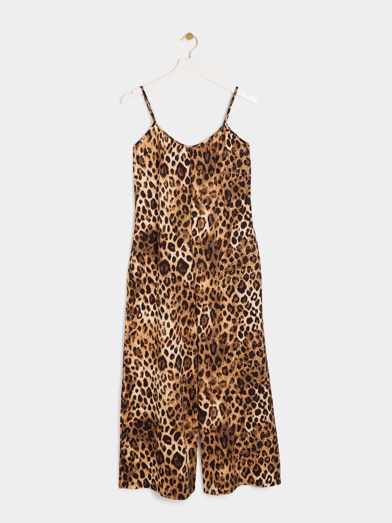 river-island-animal-print-romper-dark-browndetail