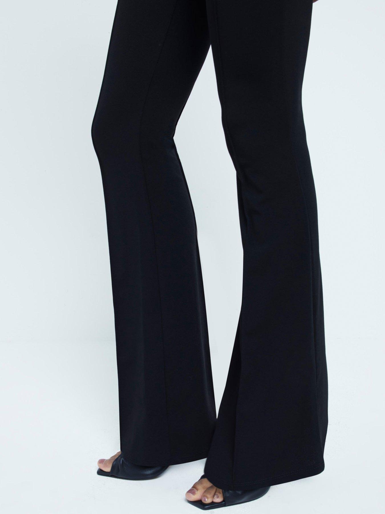 river-island-pull-on-bootcut-trouser-blackdetail