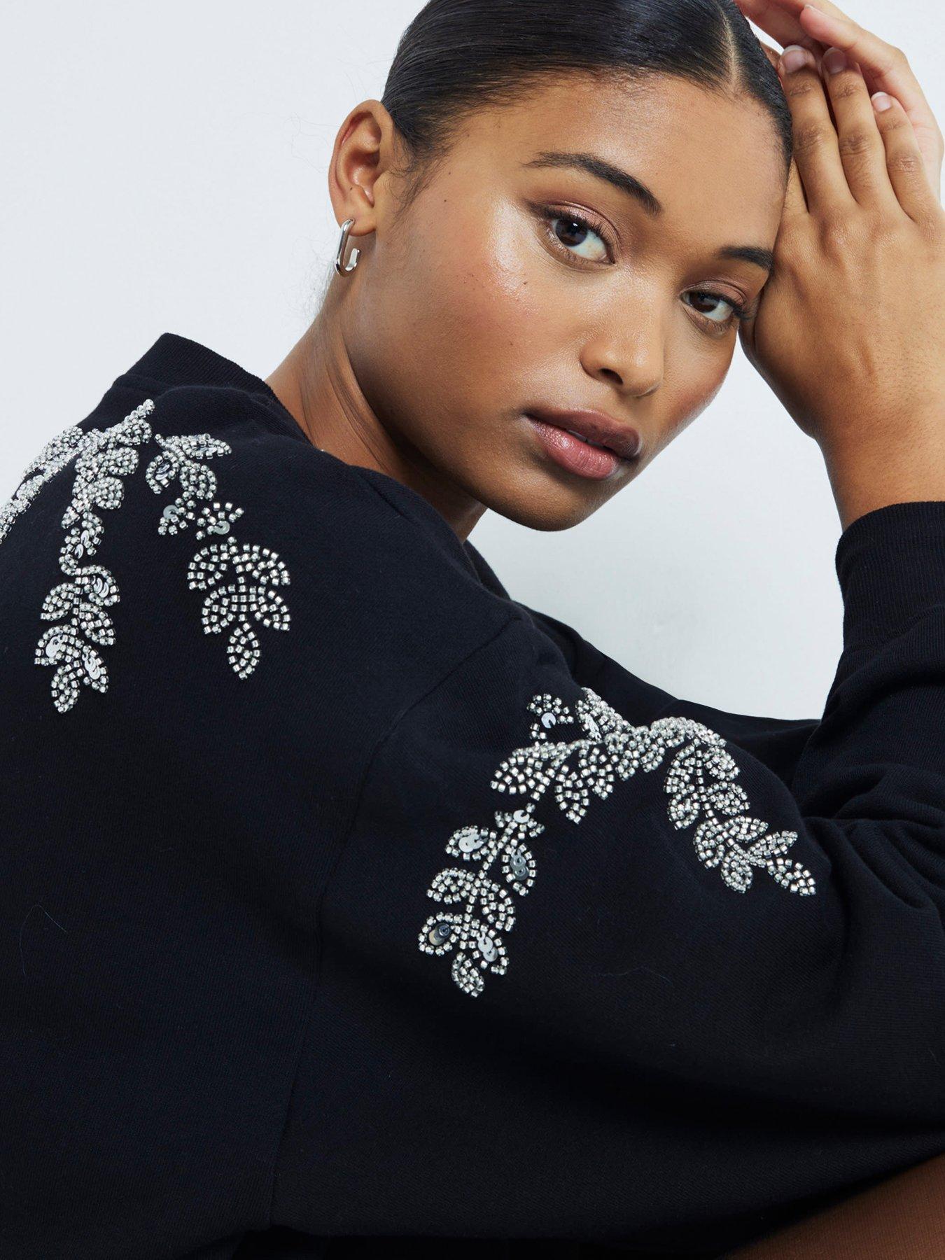 river-island-embellished-leaf-sweatshirt-blackstillFront