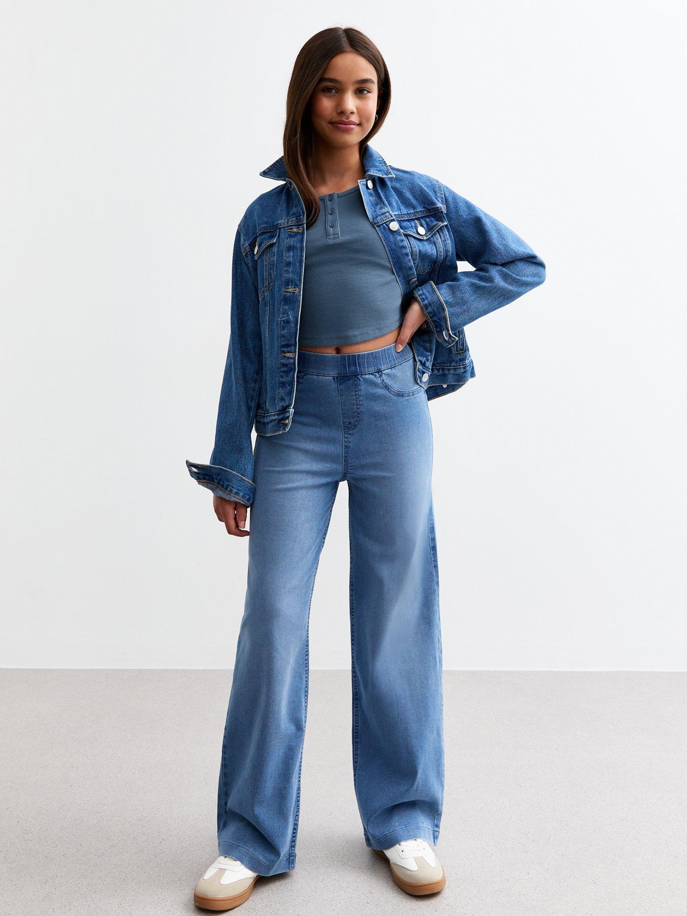 new-look-915-girls-blue-rib-buttoned-cropped-t-shirtstillFront