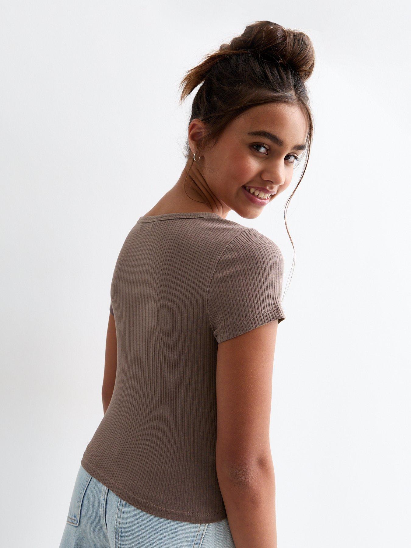 new-look-915-girls-mink-ribbed-scoop-neck-button-front-topback