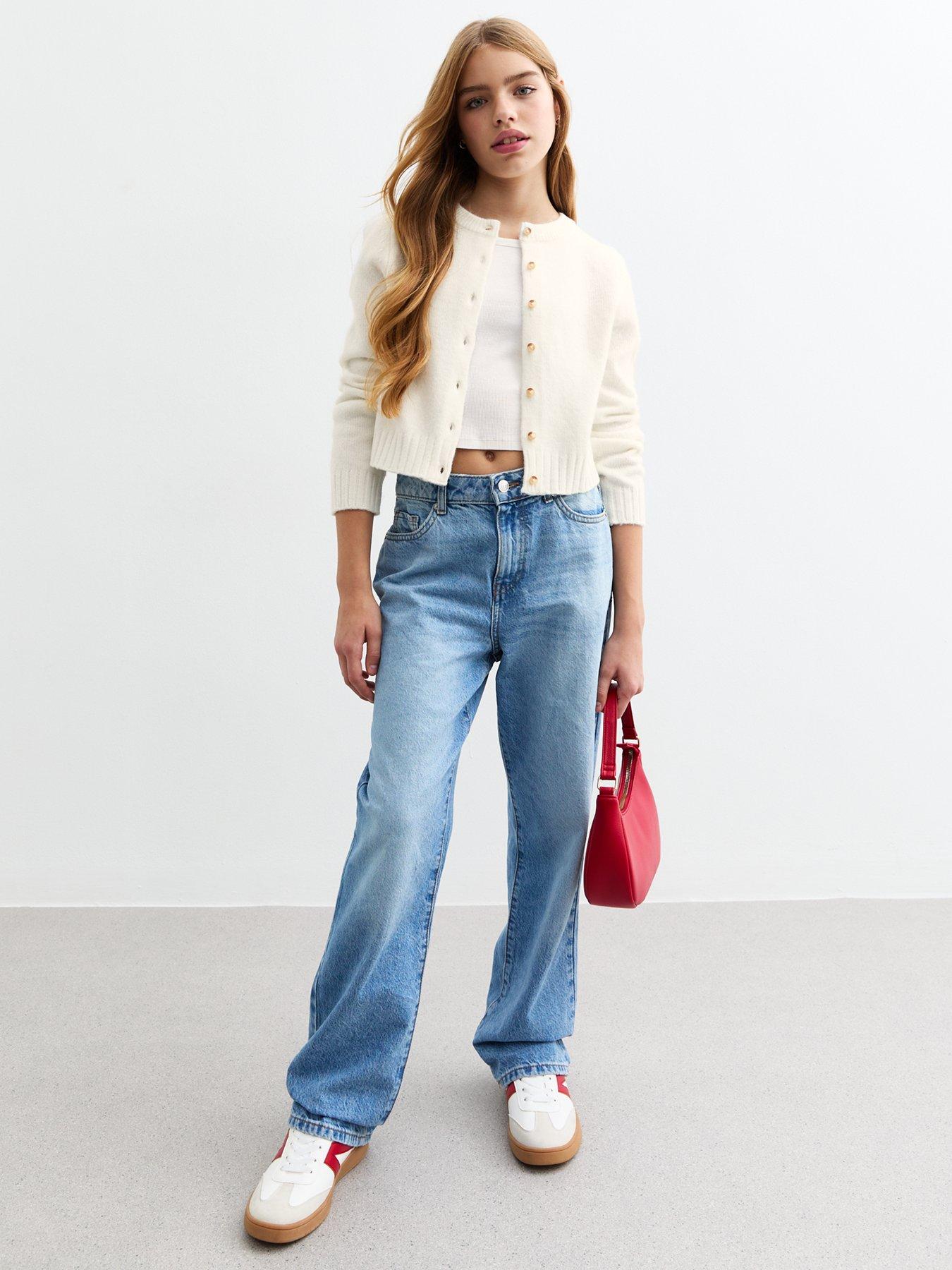 new-look-915-girls-off-white-crop-cardiganstillFront