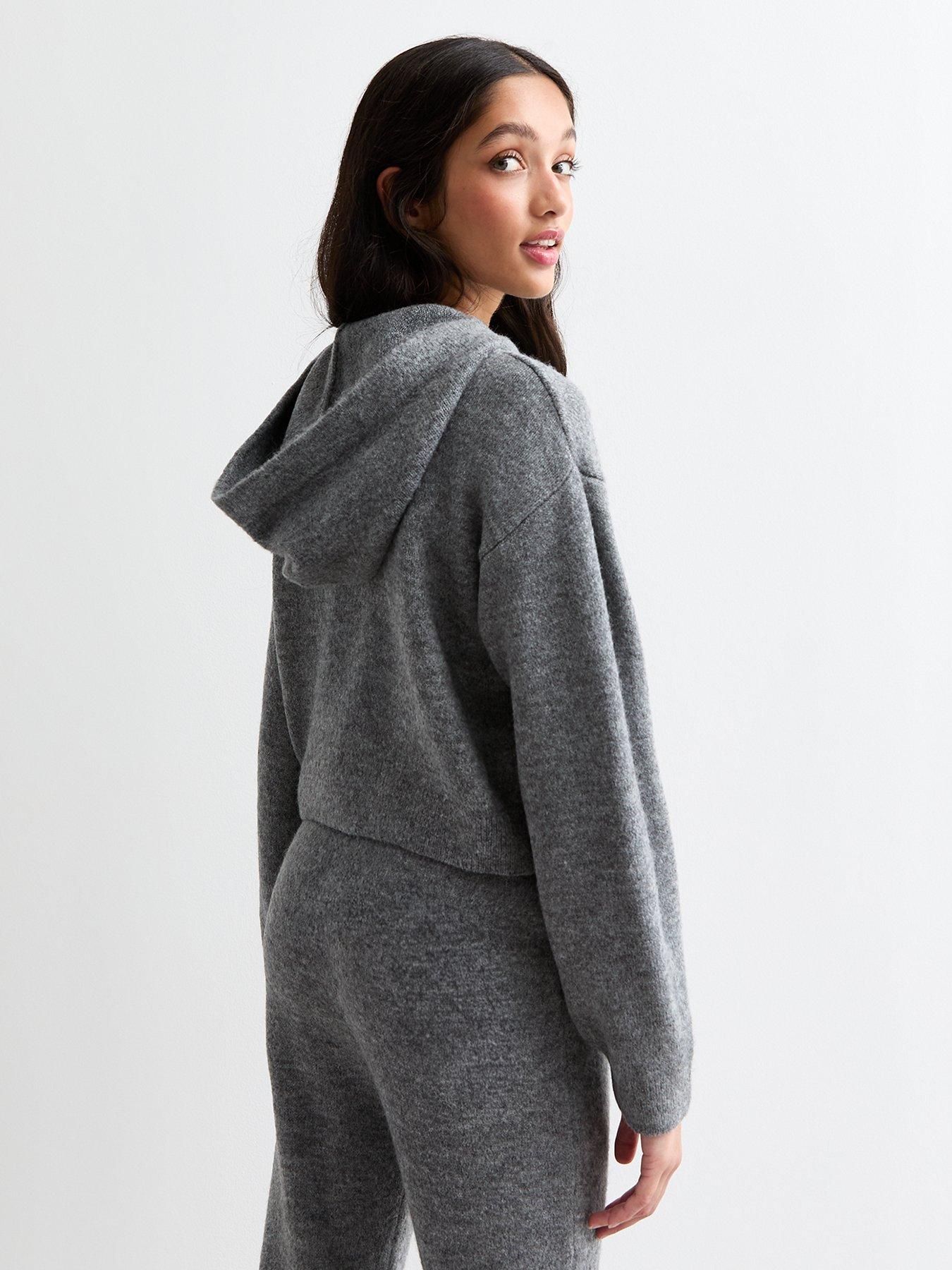 new-look-915-girls-dark-grey-new-york-knit-hoodieback