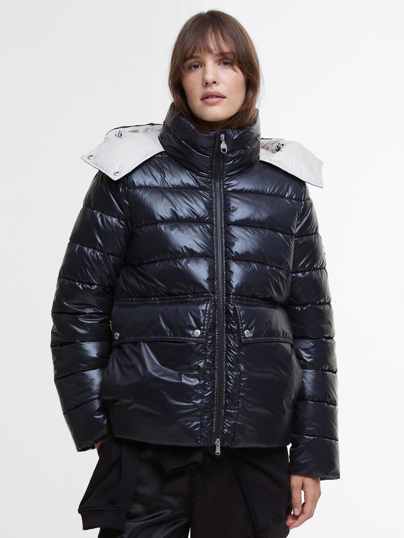 Image 1 of 6 of Barbour International Della Padded Jacket - Black