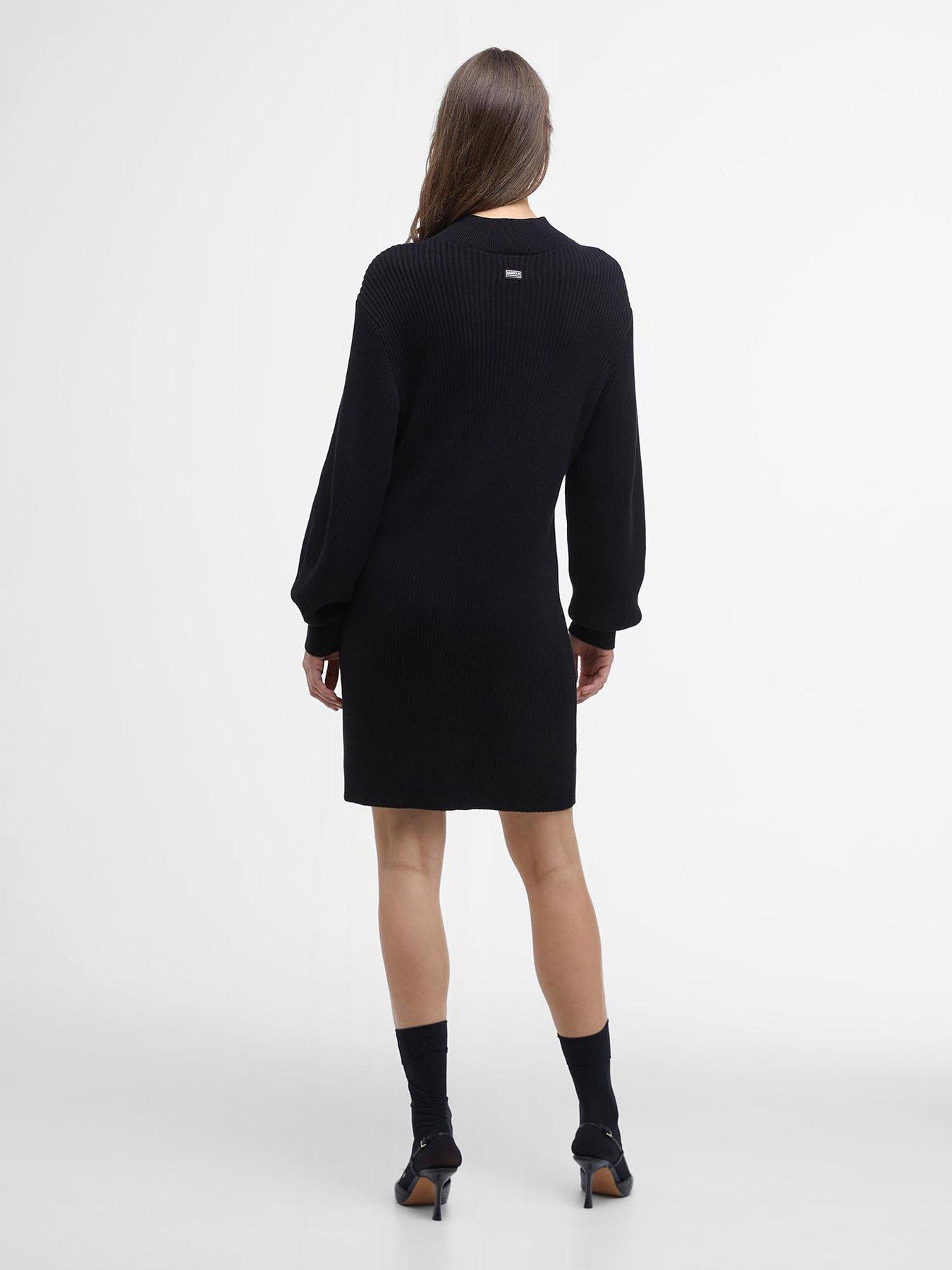 barbour-international-franchesca-knitted-dress-blackstillFront