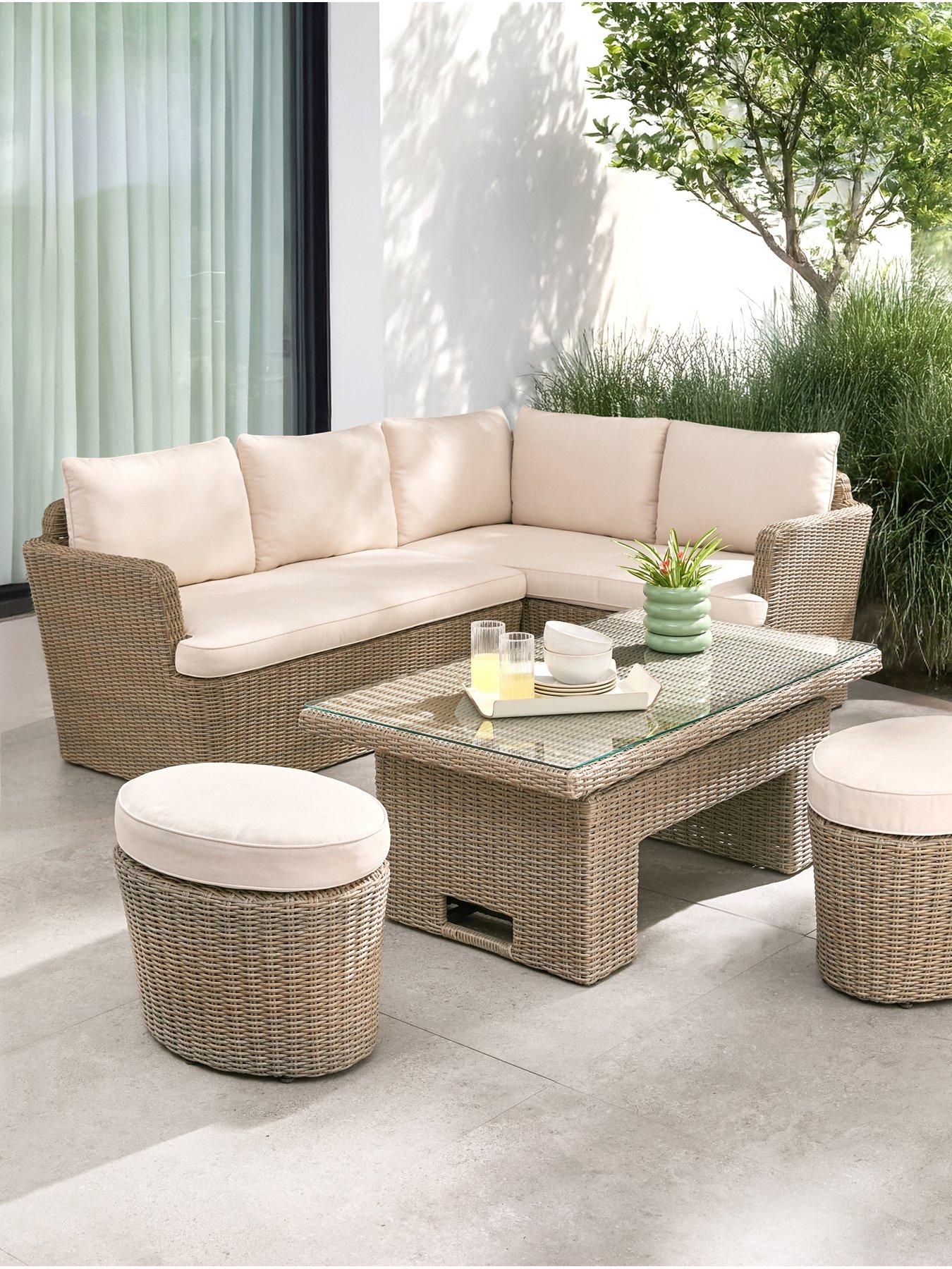 Image 1 of 6 of The Very Collection Albany Corner Dining Set With Lift Up Table