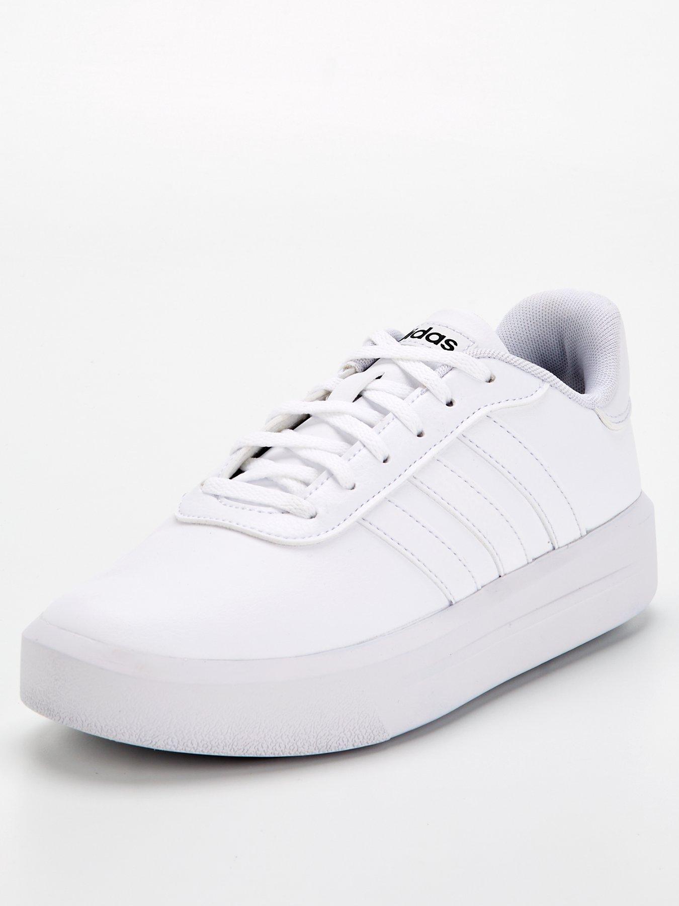 adidas-womens-court-platform-trainers--whitestillFront