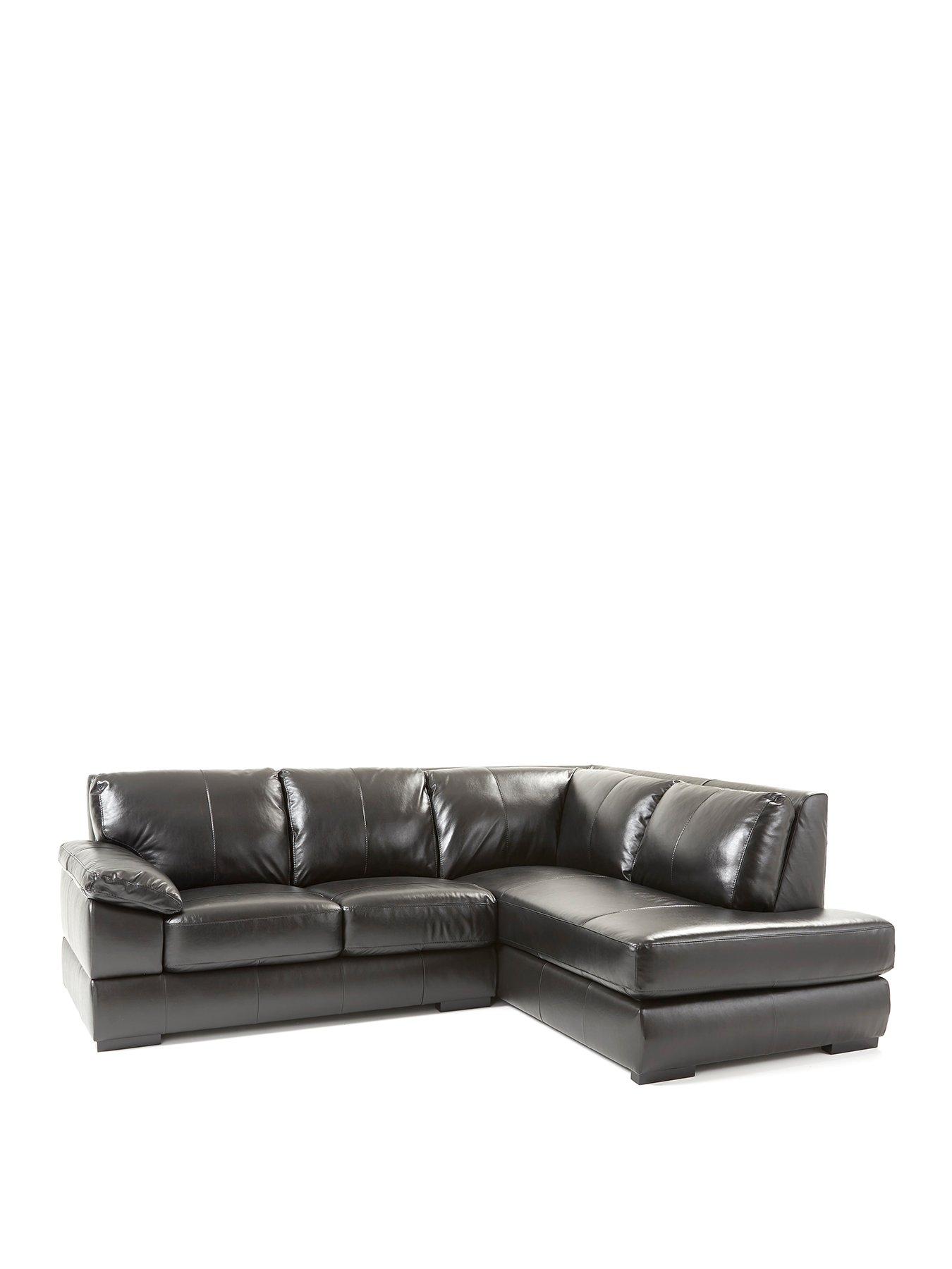 very-home-marlow-right-hand-corner-leather-chaise-sofastillFront