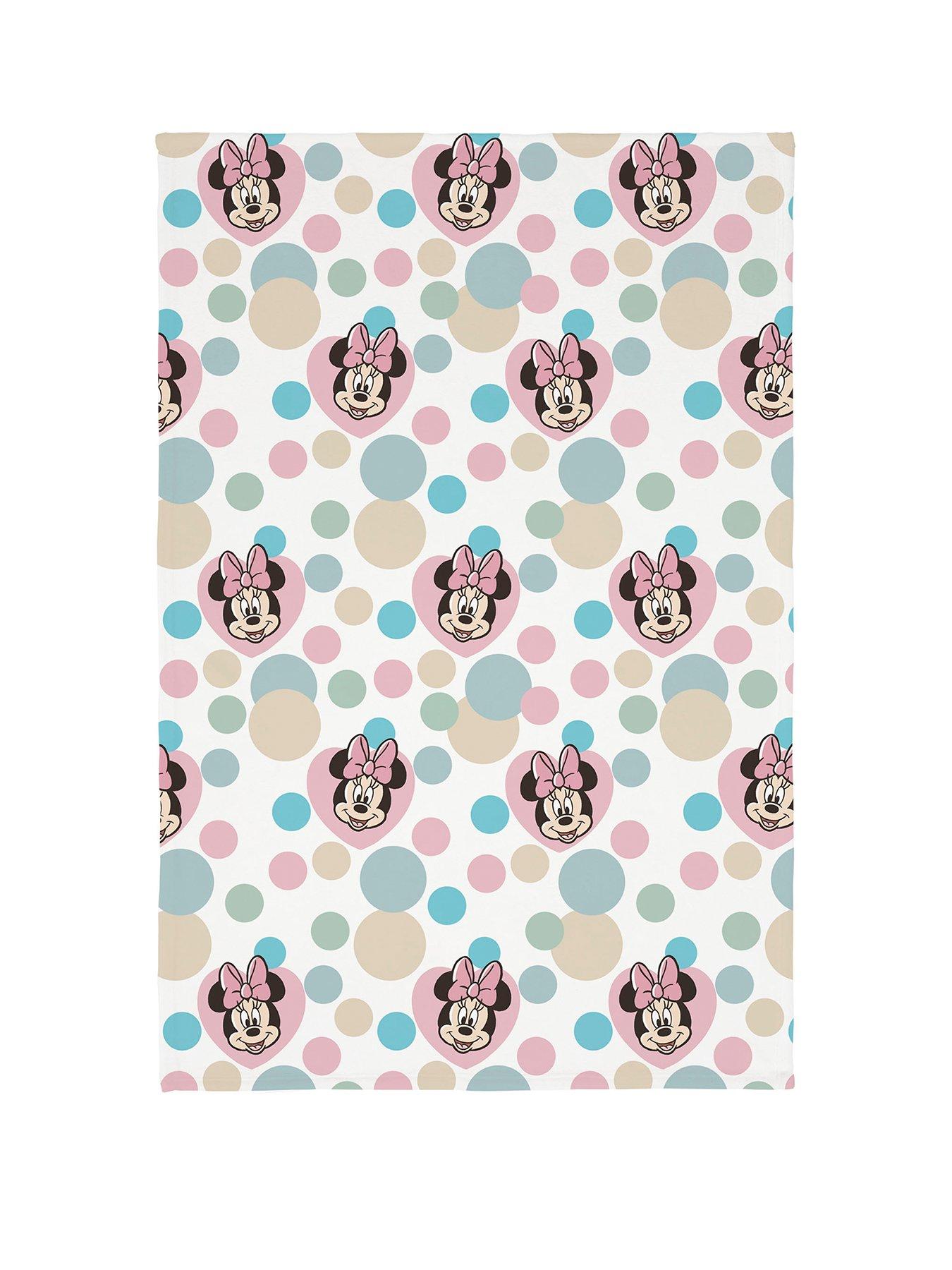 Image 1 of 2 of Minnie Mouse Dots Flannel Fleece Blanket&nbsp;