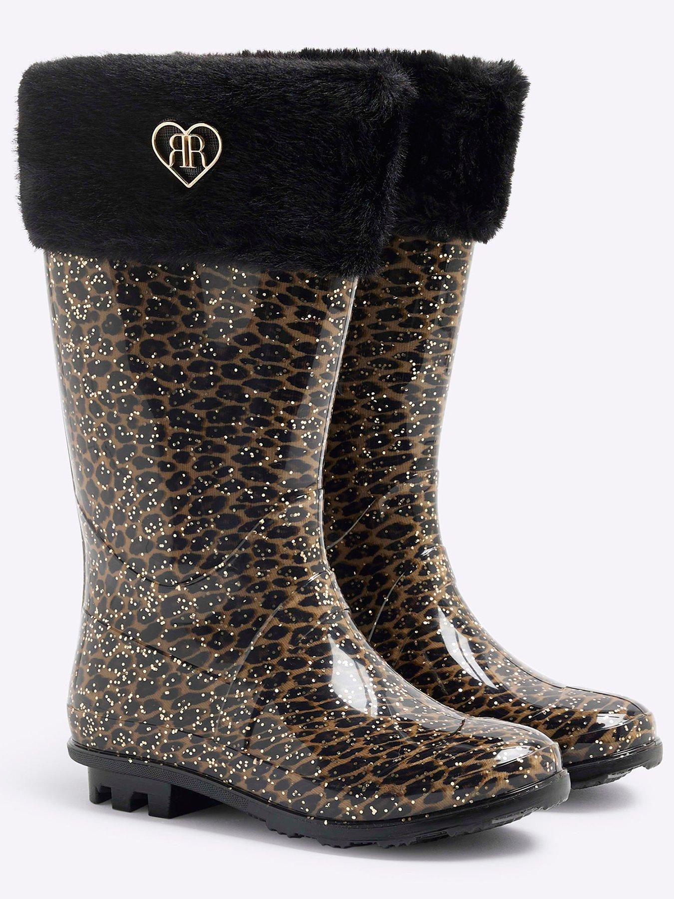 river-island-girls-faux-fur-cuff-leopard-wellies-brownoutfit