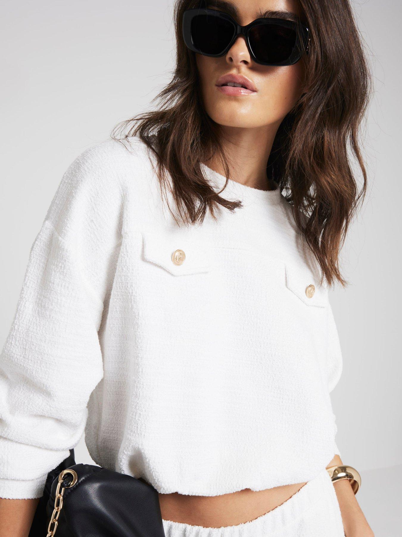 river-island-bubble-hem-sweatshirt-creamoutfit