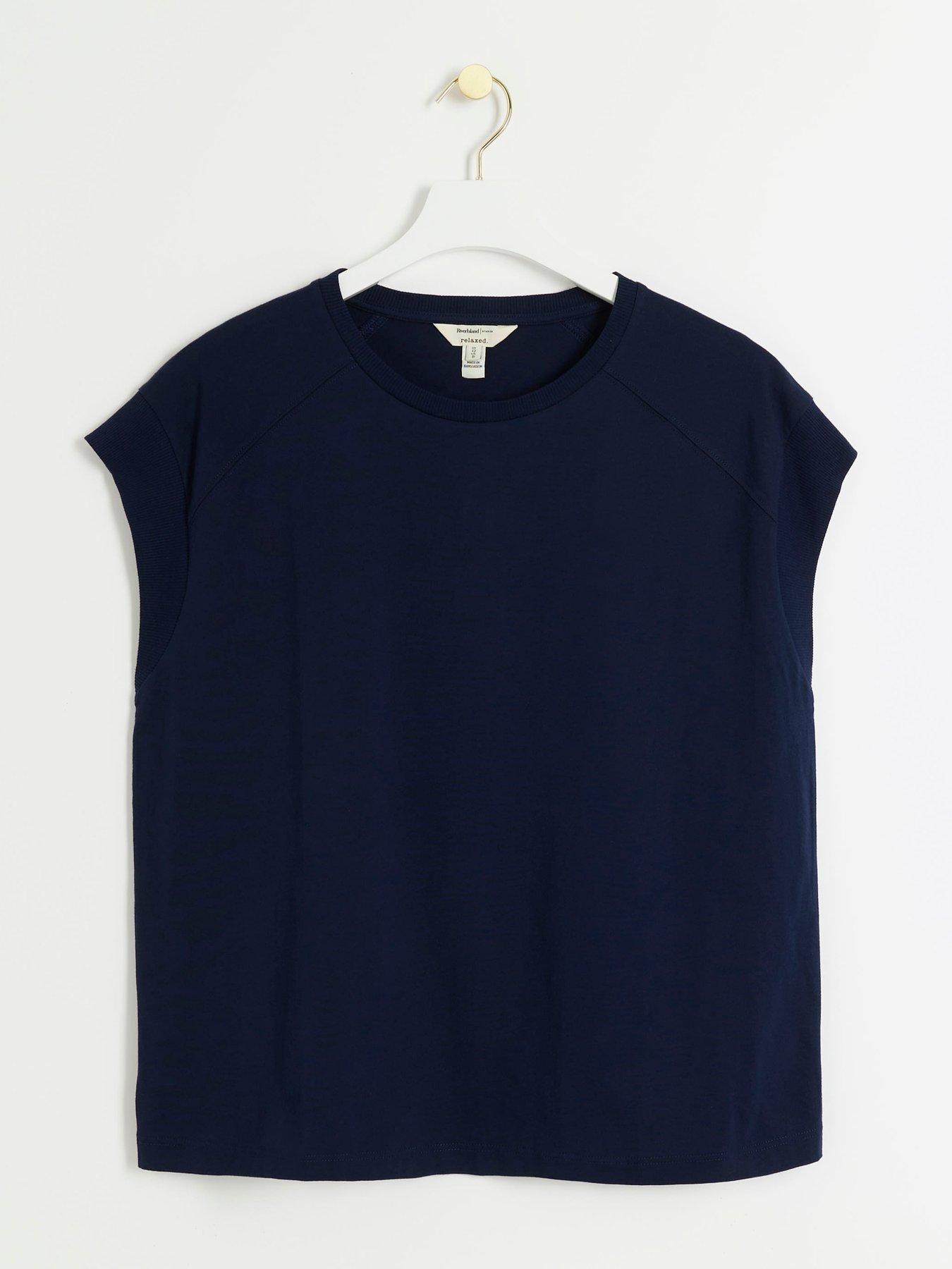 river-island-ribbed-cuff-t-shirt-navydetail