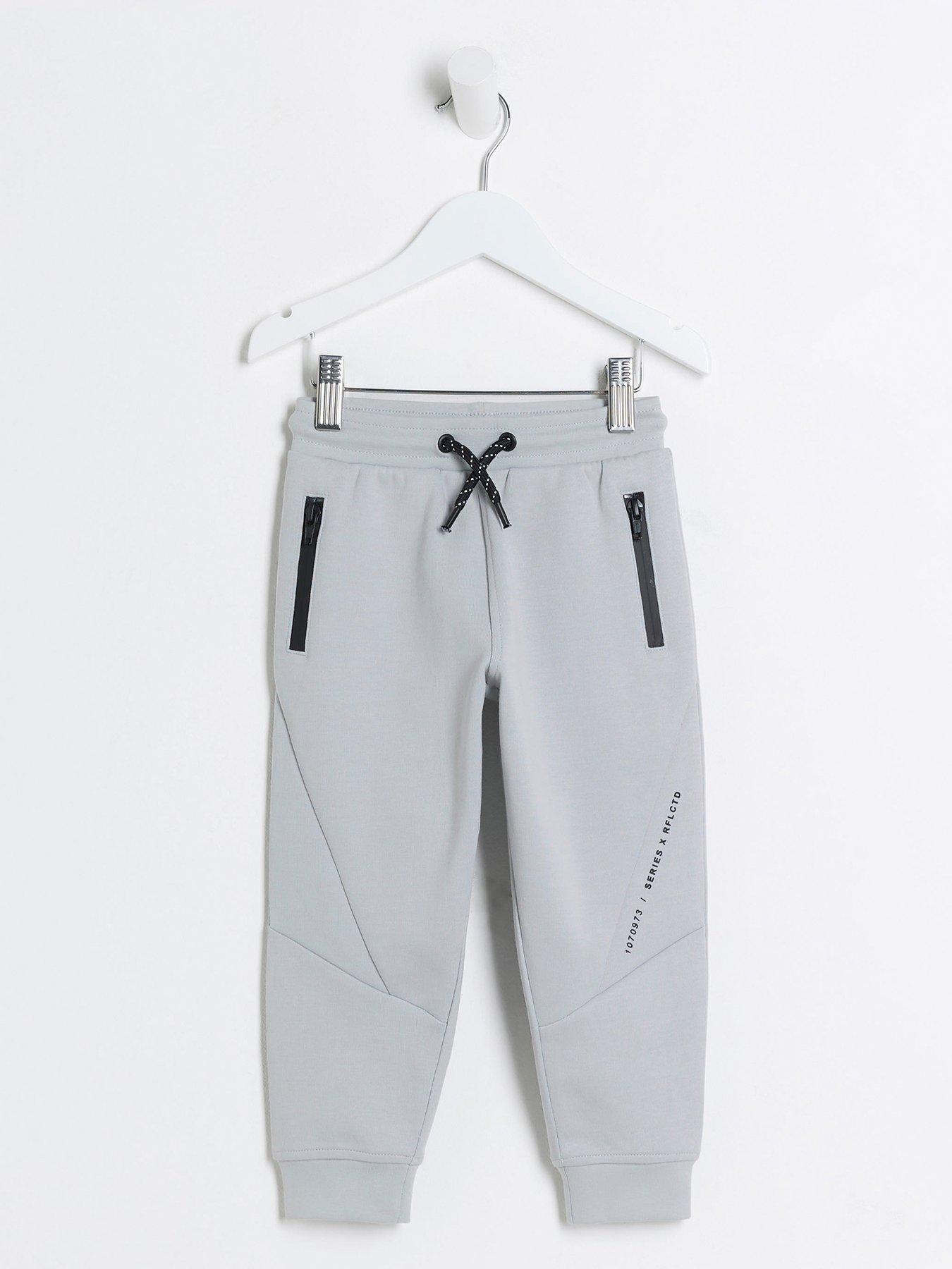 river-island-mini-tech-jogger-grey