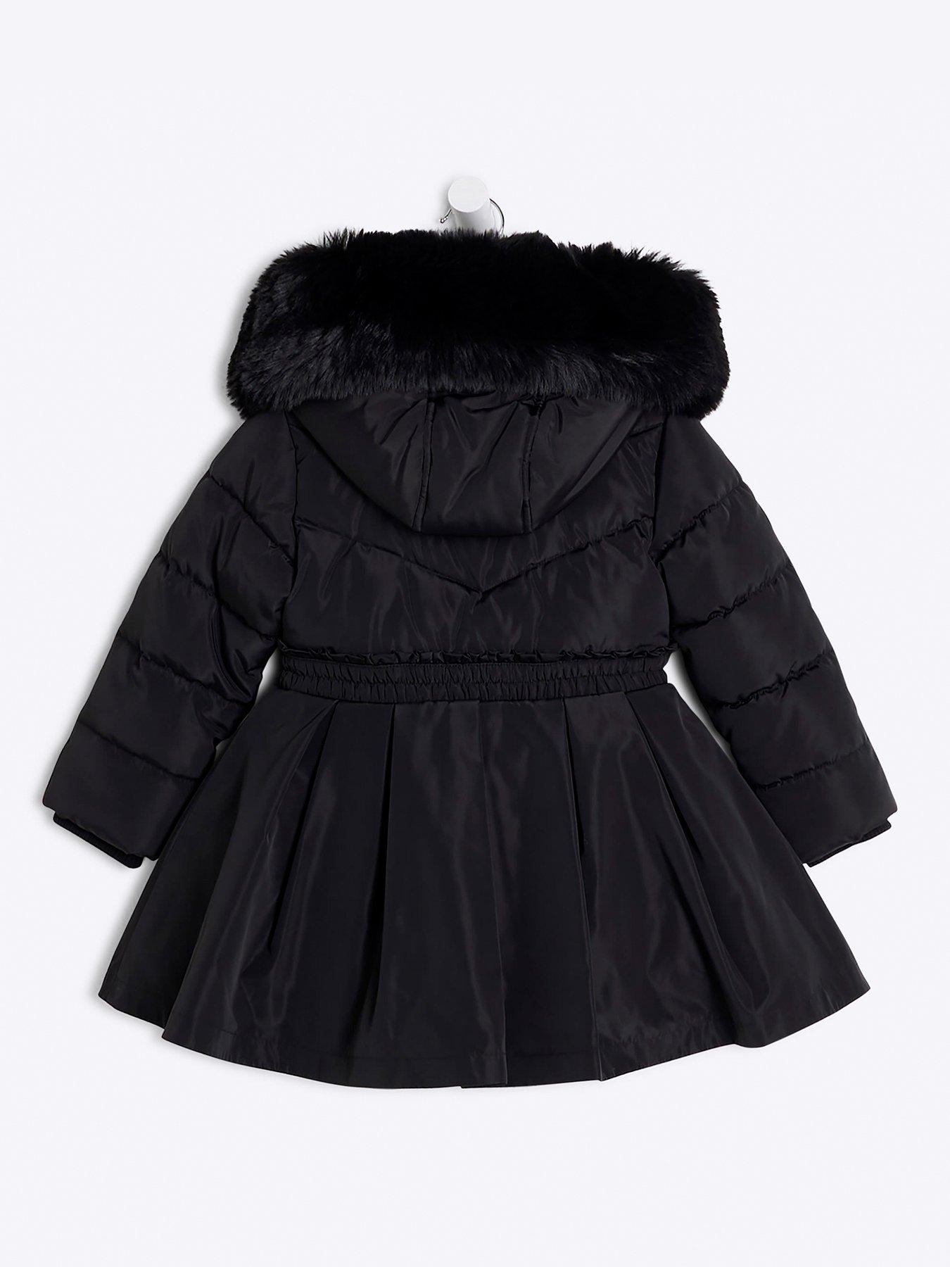 river-island-mini-mini-girl-pleated-skirt-padded-coat-blackback