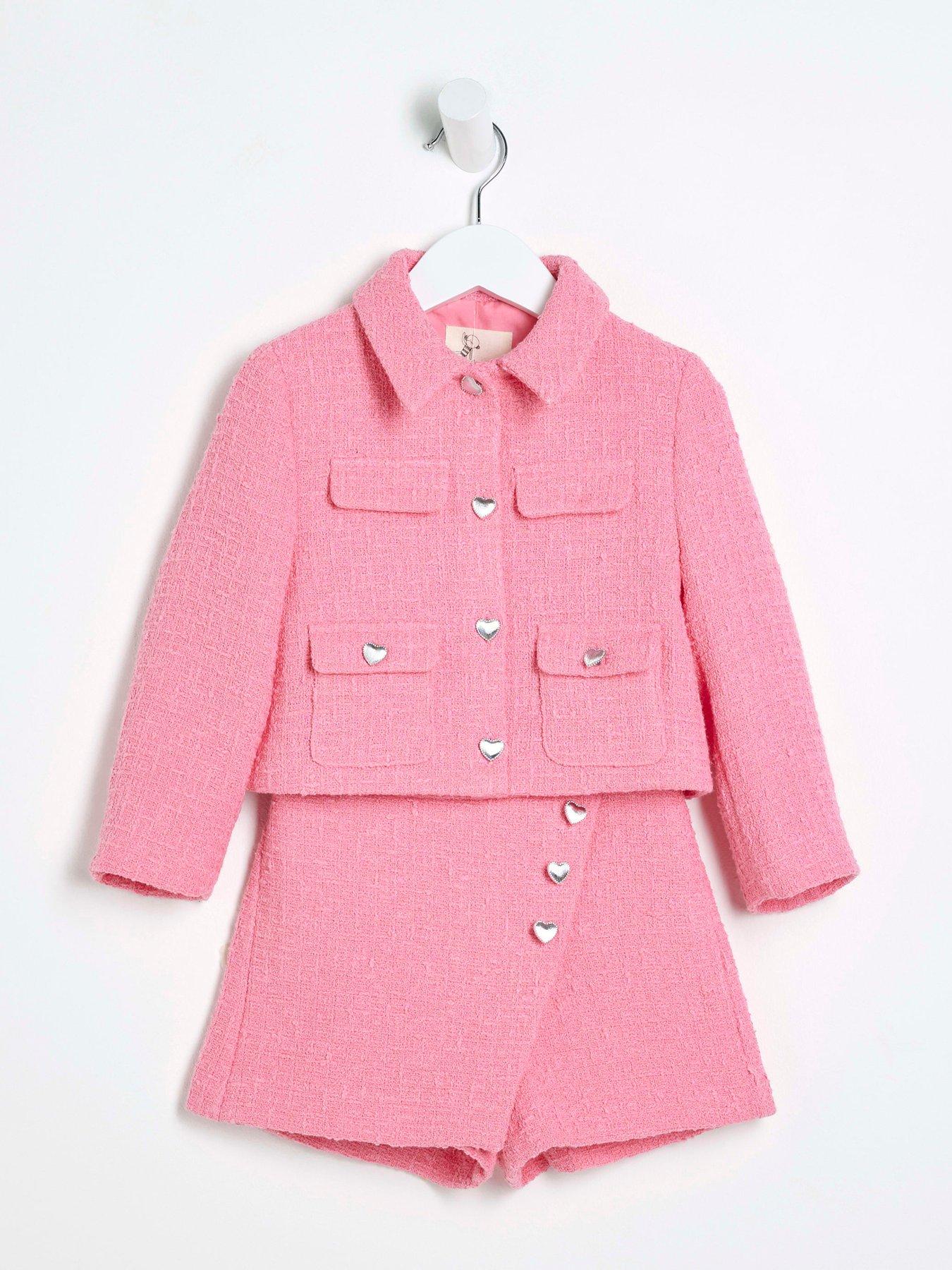 river-island-mini-mini-girls-boucle-blazer-and-skirt-set-pinkstillFront