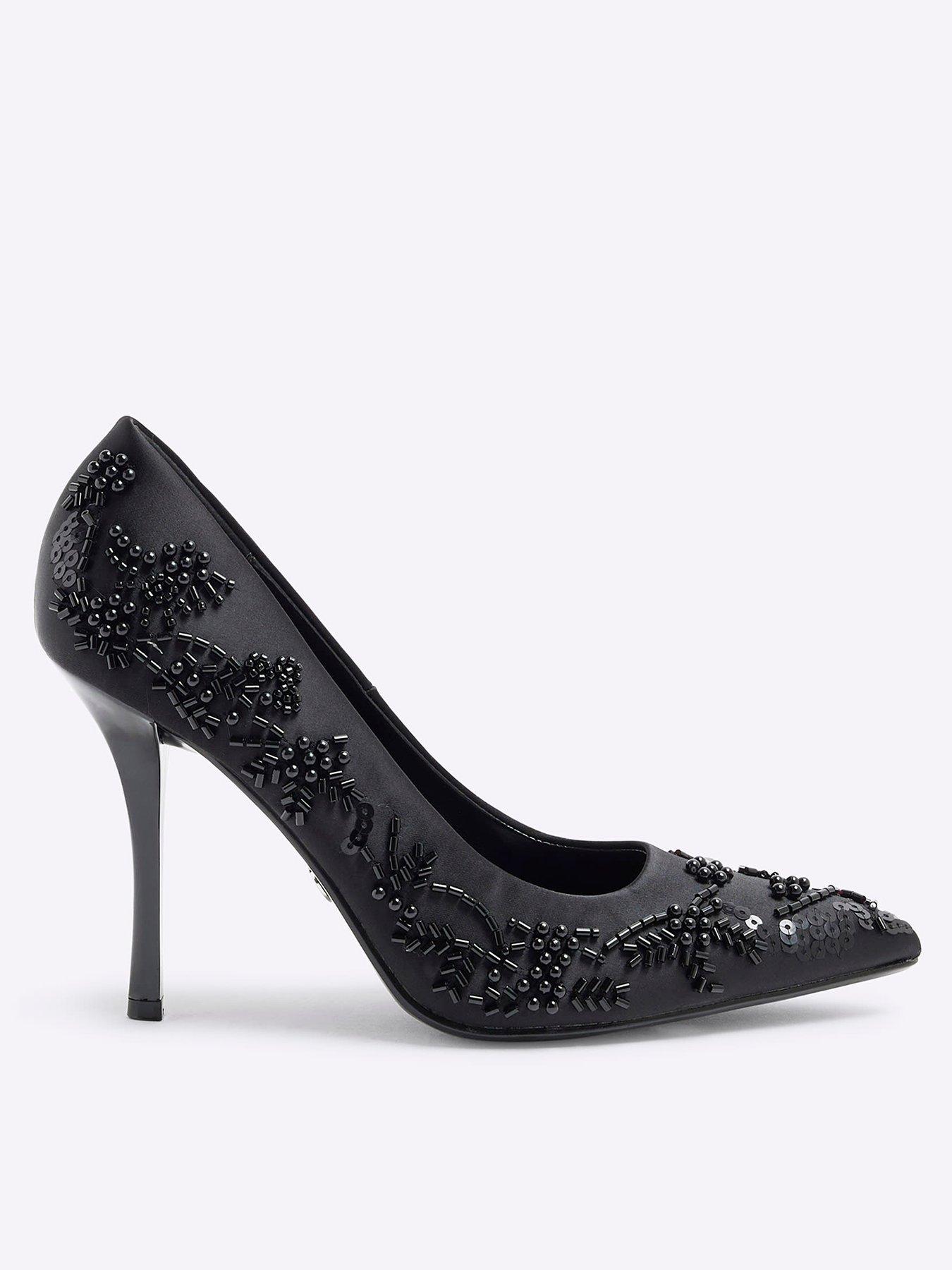 river-island-beaded-court-shoe-black