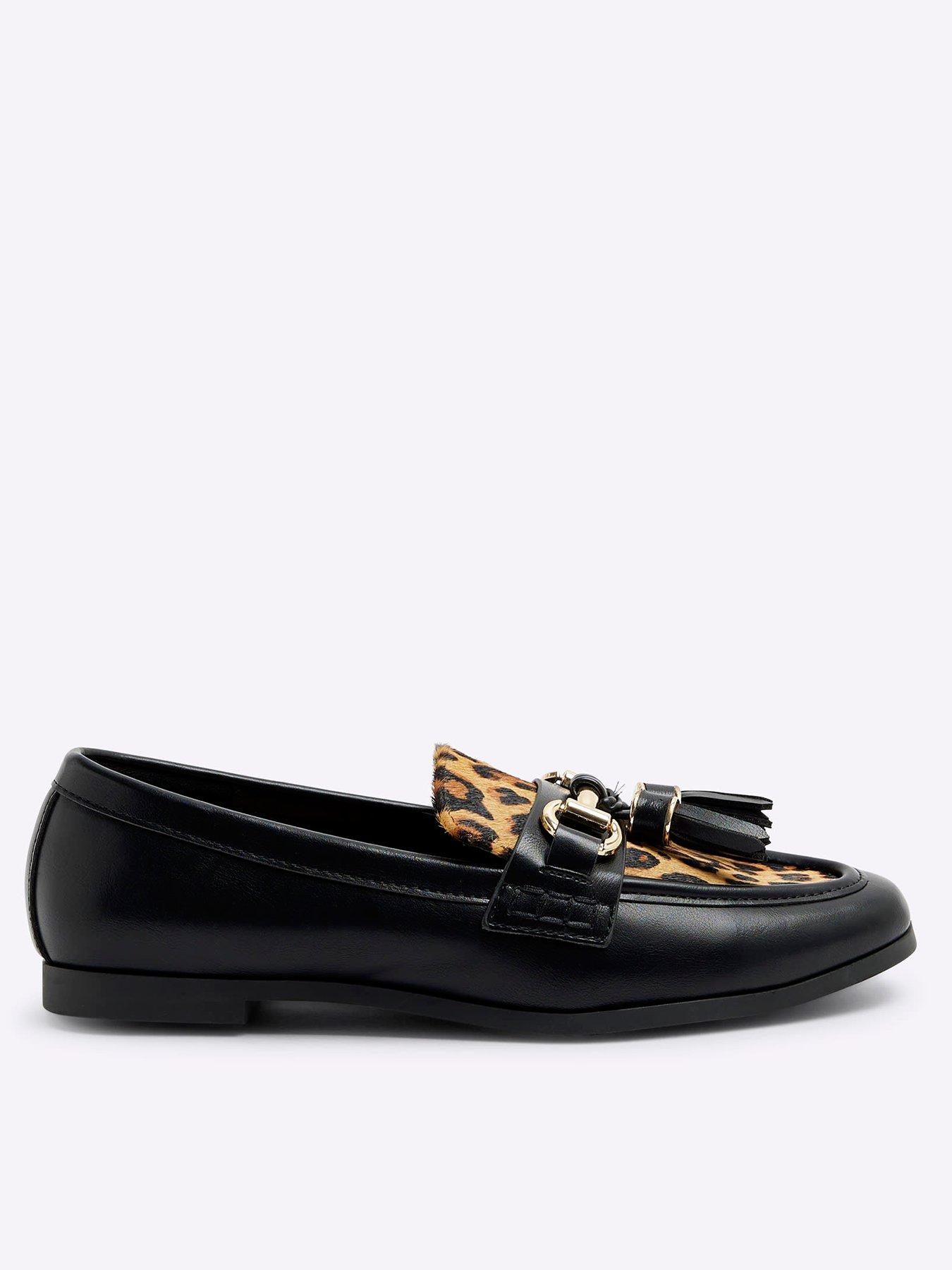 river-island-tassel-snaffle-detail-loafer-black