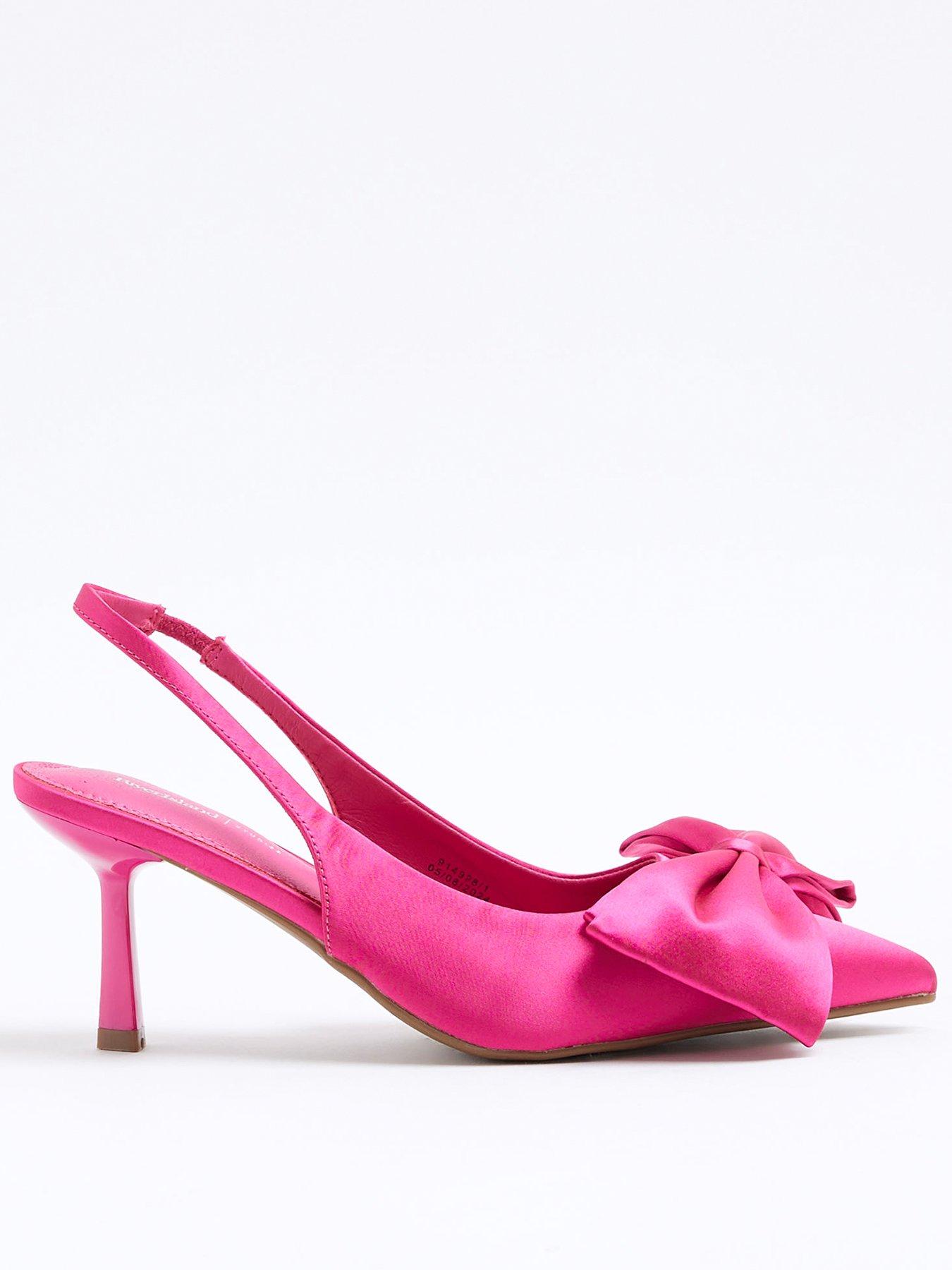 river-island-satin-sling-back-bow-court-shoe-bright-pinkfront