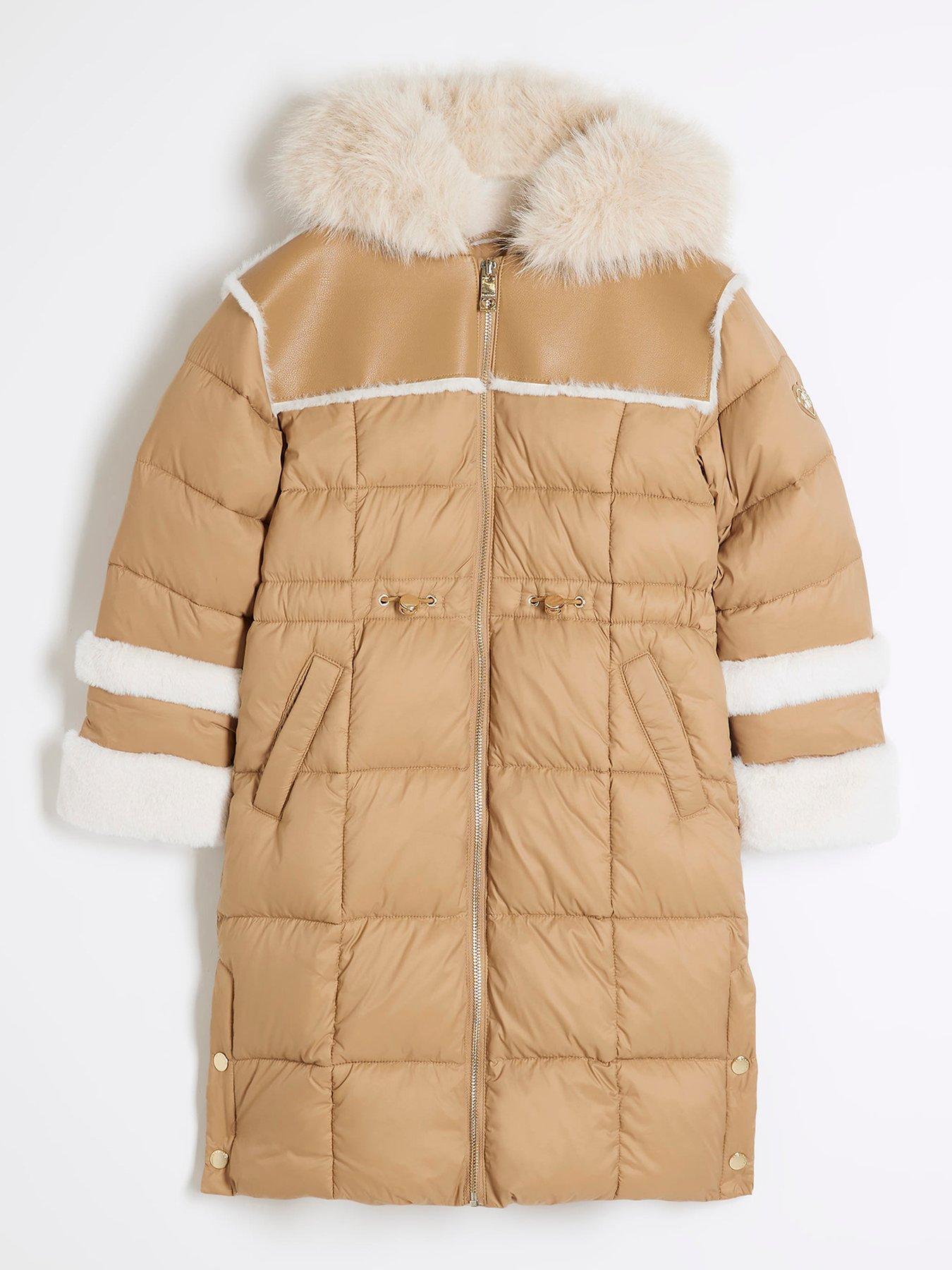 river-island-older-girl-faux-fur-trim-puffer-coat-beige