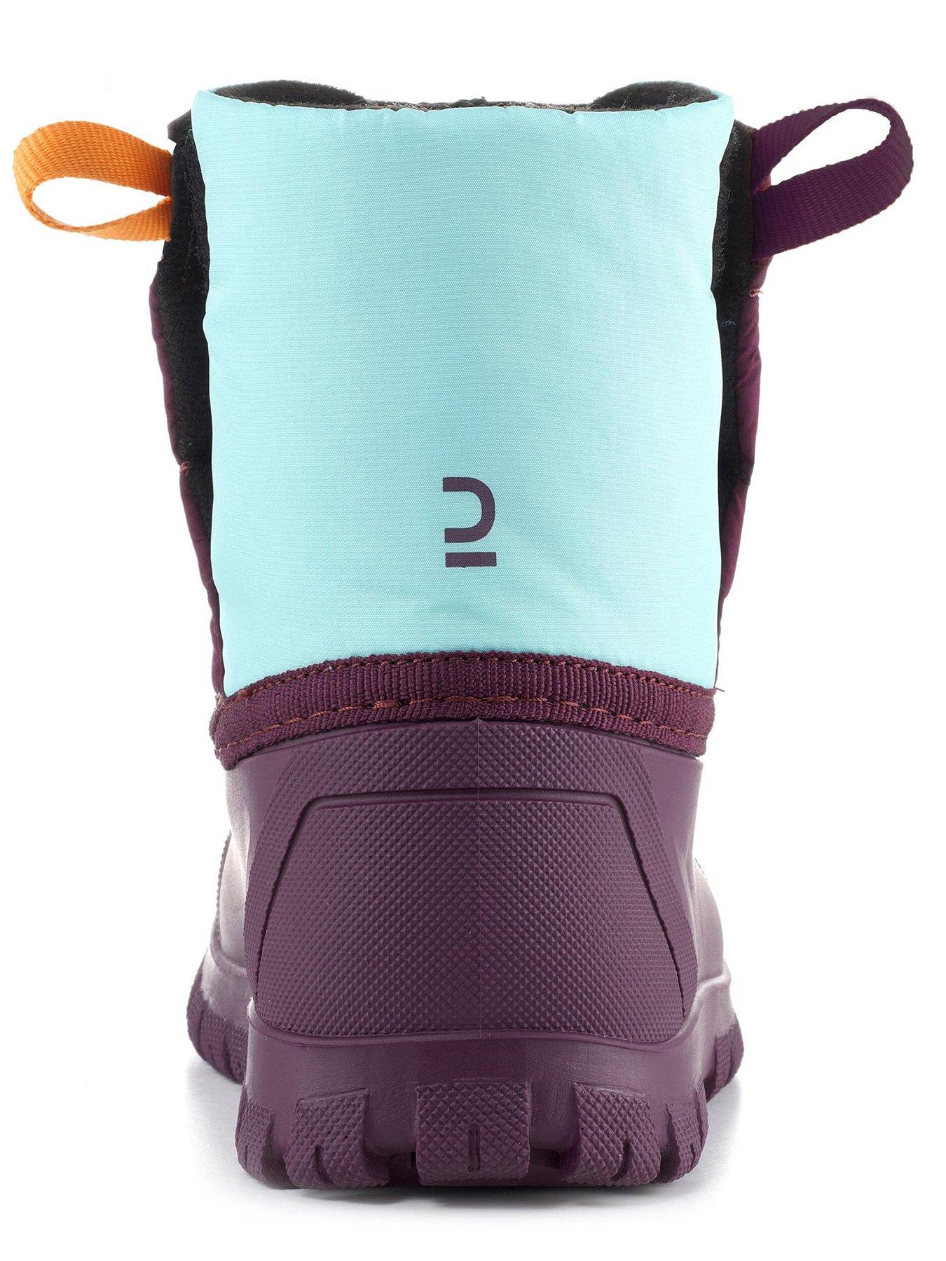Image 5 of 7 of Decathlon Kids' Warm Baby Apres-Ski Snow Boots - Purple/Turquoise