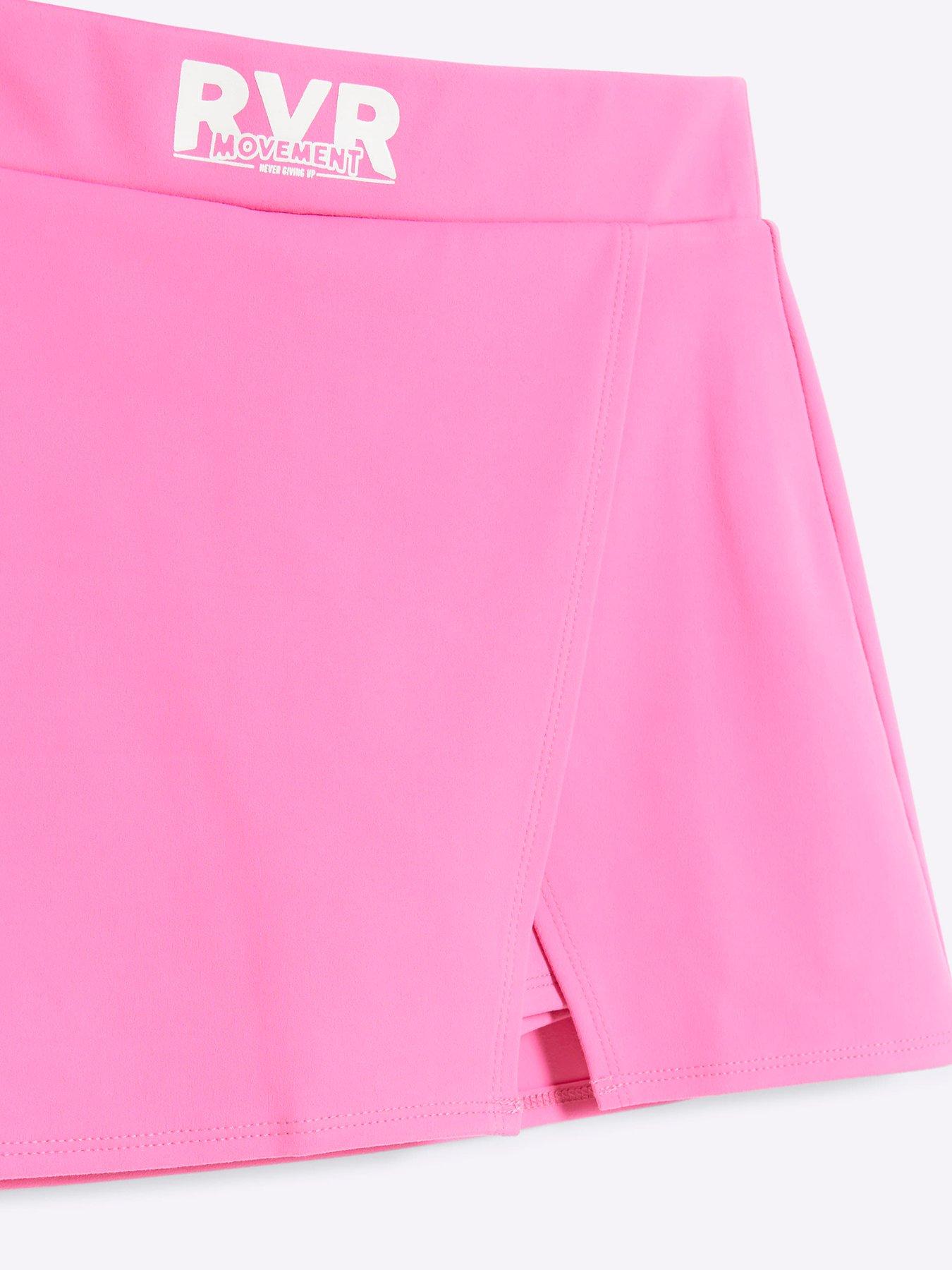 river-island-older-girl-sl-active-tee-and-skort-pinkoutfit