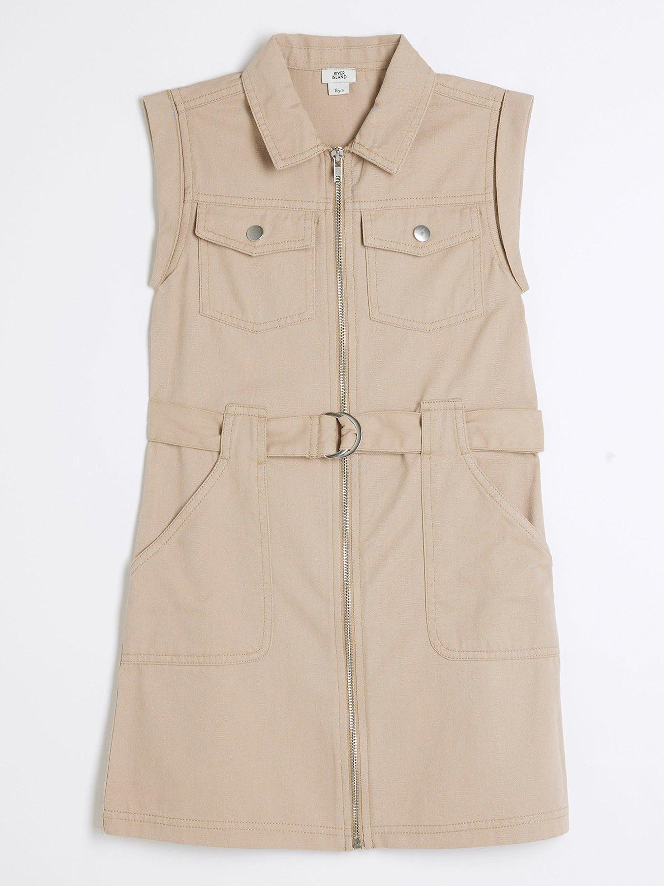 river-island-older-girl-zipped-pinafore-dress-beige