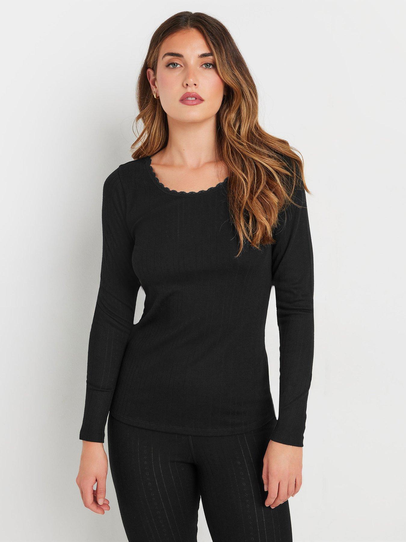 long-tall-sally-tall-pointelle-thermal-long-sleeve-top-black