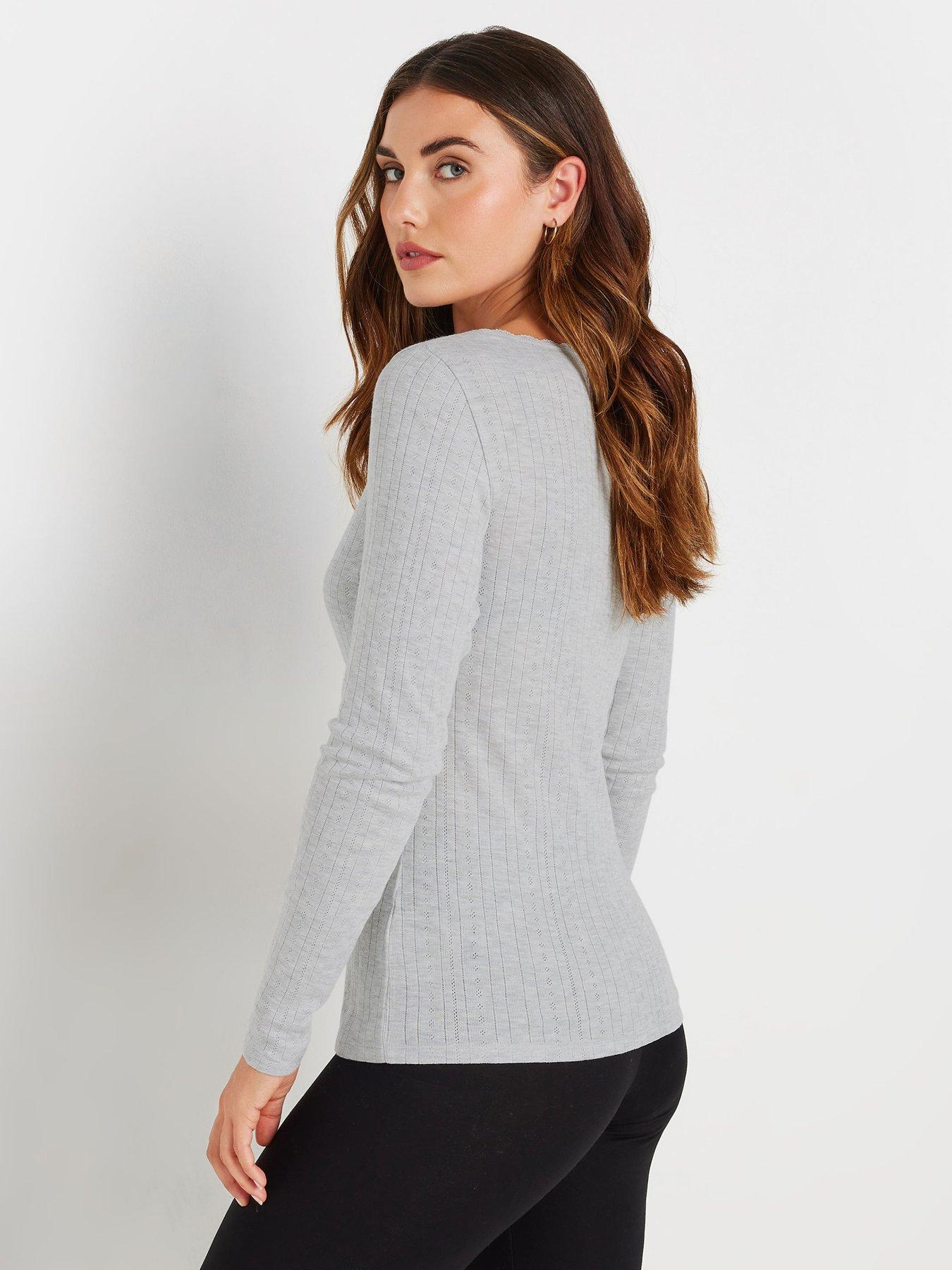 long-tall-sally-tall-pointelle-thermal-long-sleeve-top-greystillFront