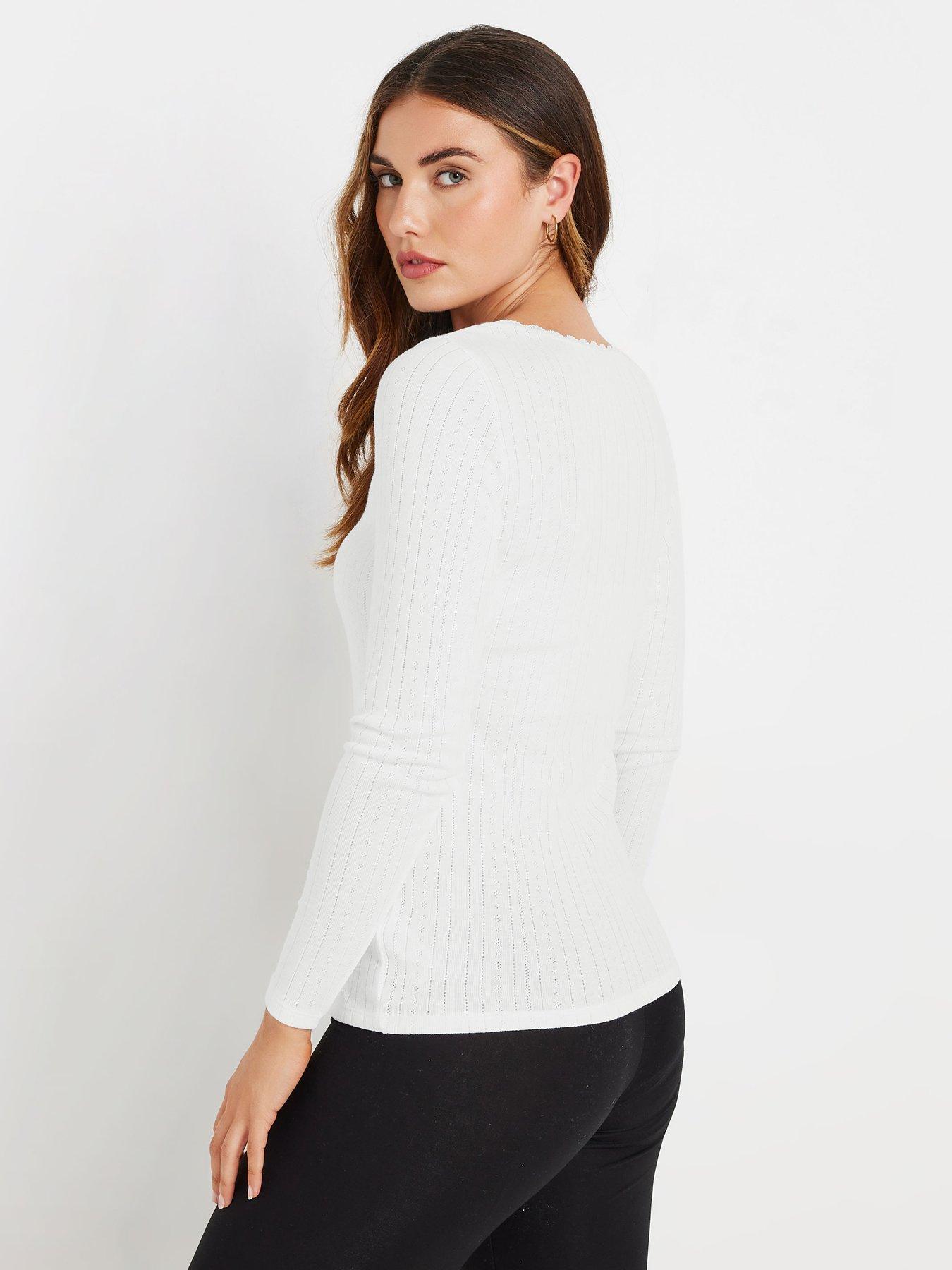 long-tall-sally-tall-pointelle-thermal-long-sleeve-top-whitestillFront