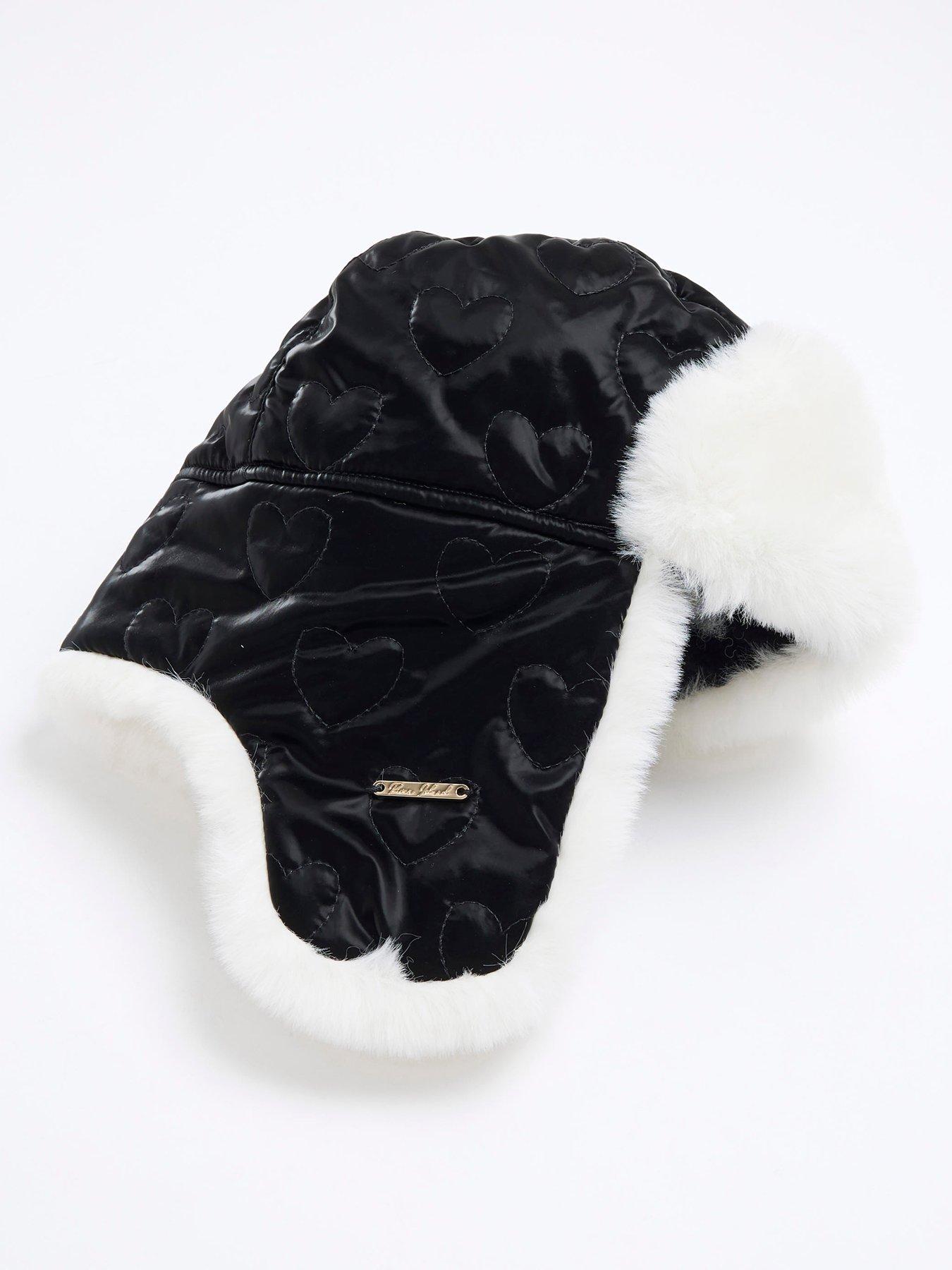 river-island-girls-padded-heart-trapper-hat-blackback