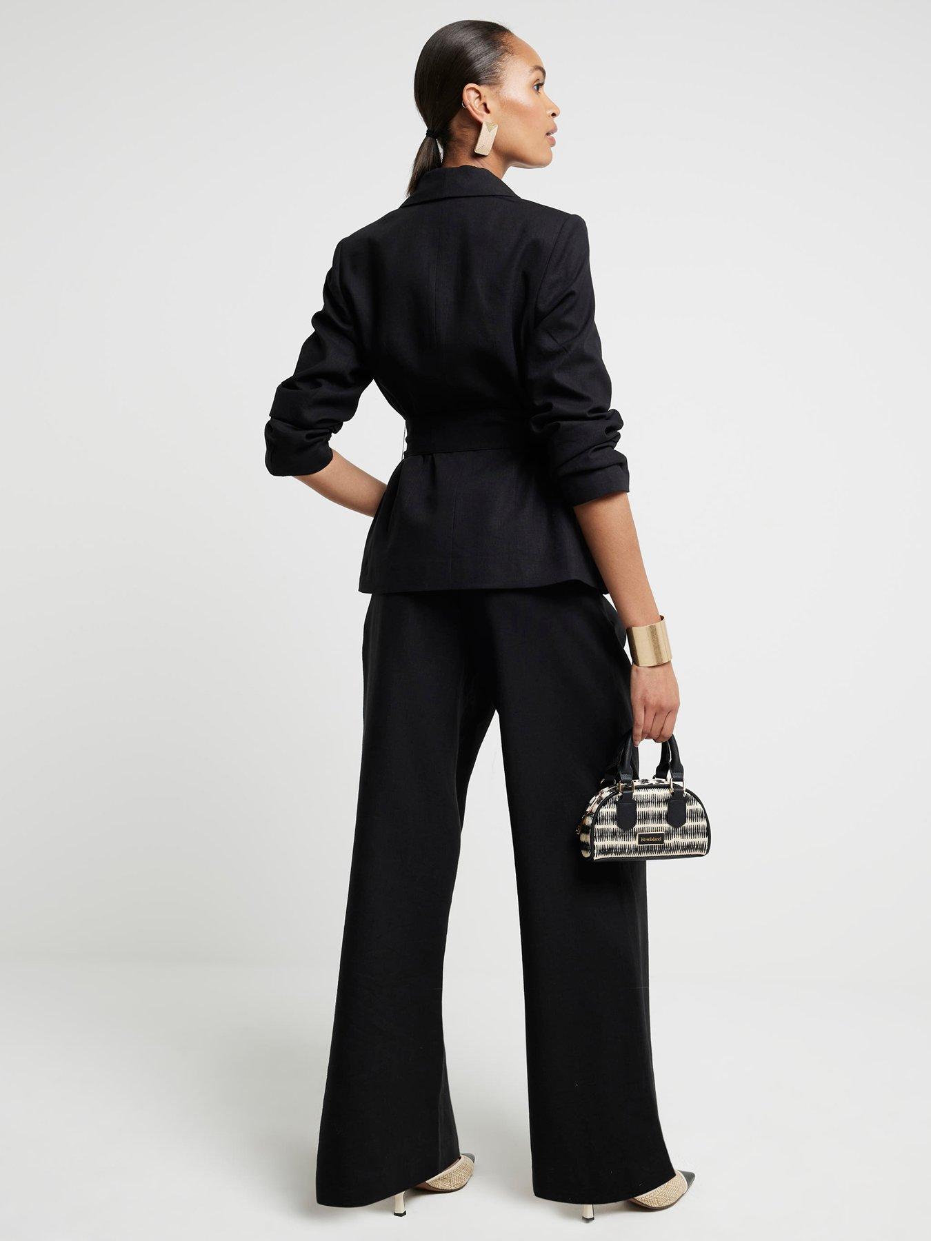 river-island-belted-linen-wrap-blazer-blackstillFront