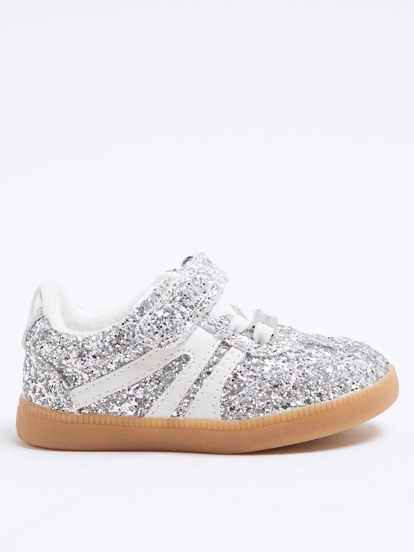river-island-mini-girls-glitter-velcro-trainers-silverfront