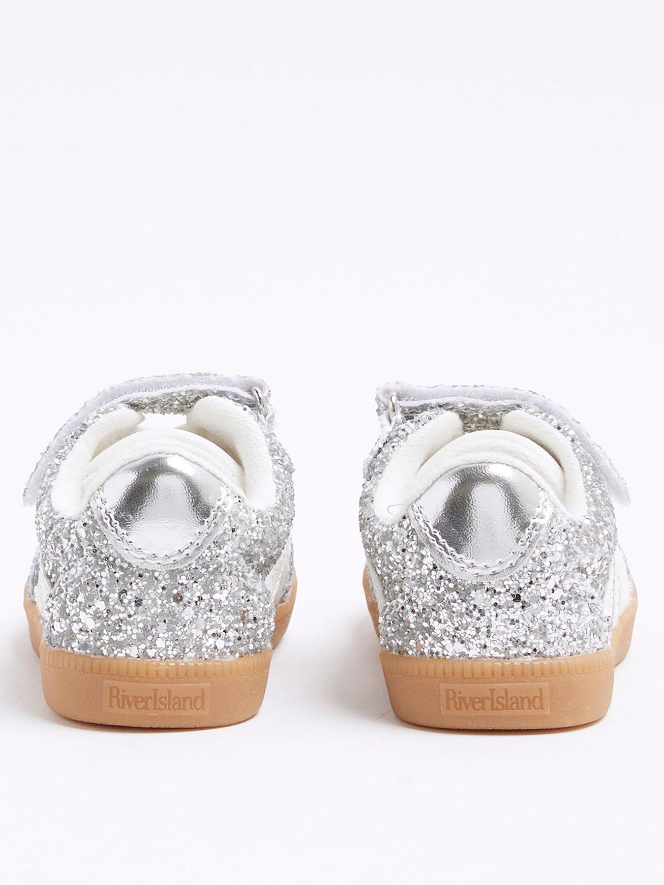 river-island-mini-mini-girls-glitter-velcro-trainers-silverback