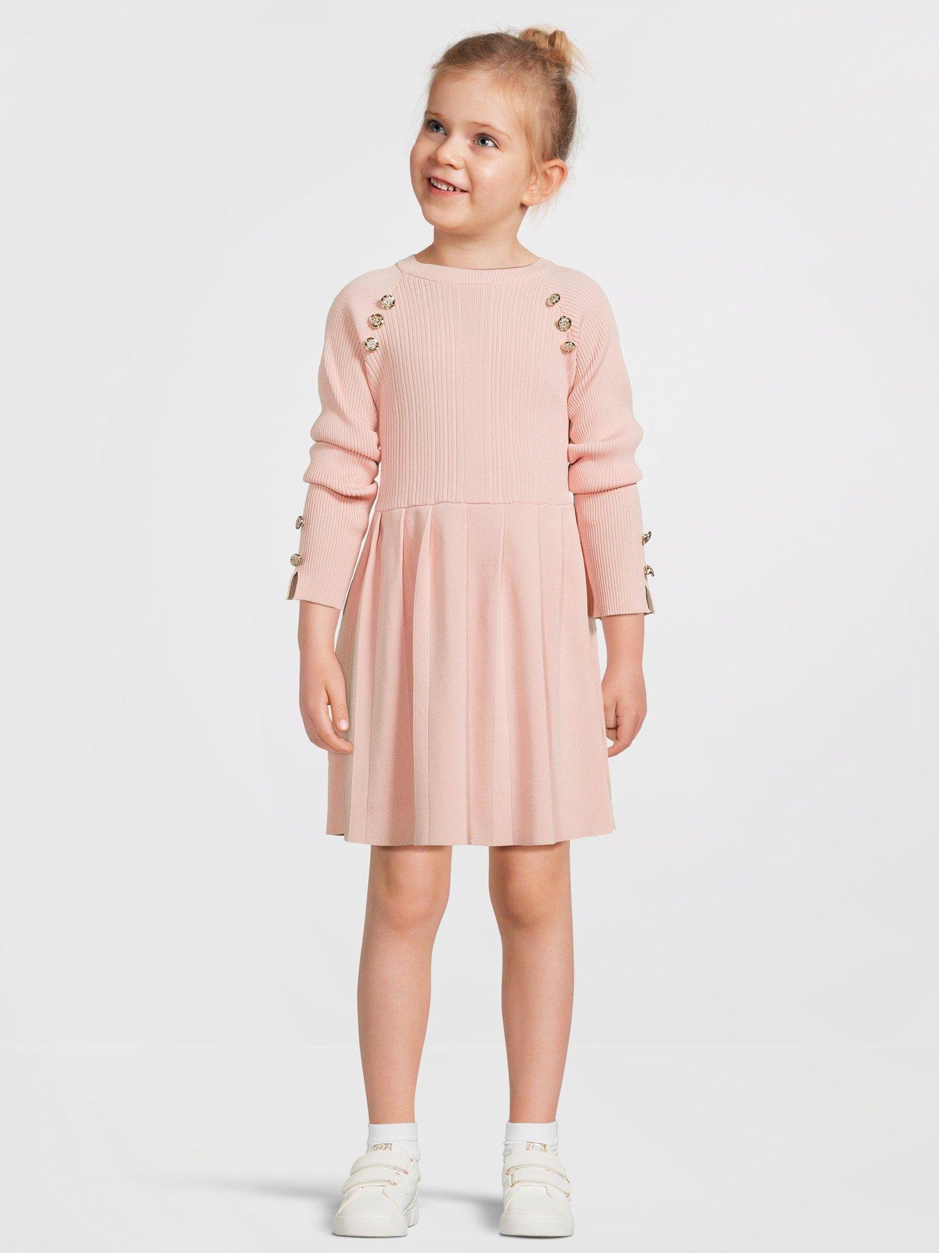 river-island-older-girl-knit-military-pleated-dress-pinkback