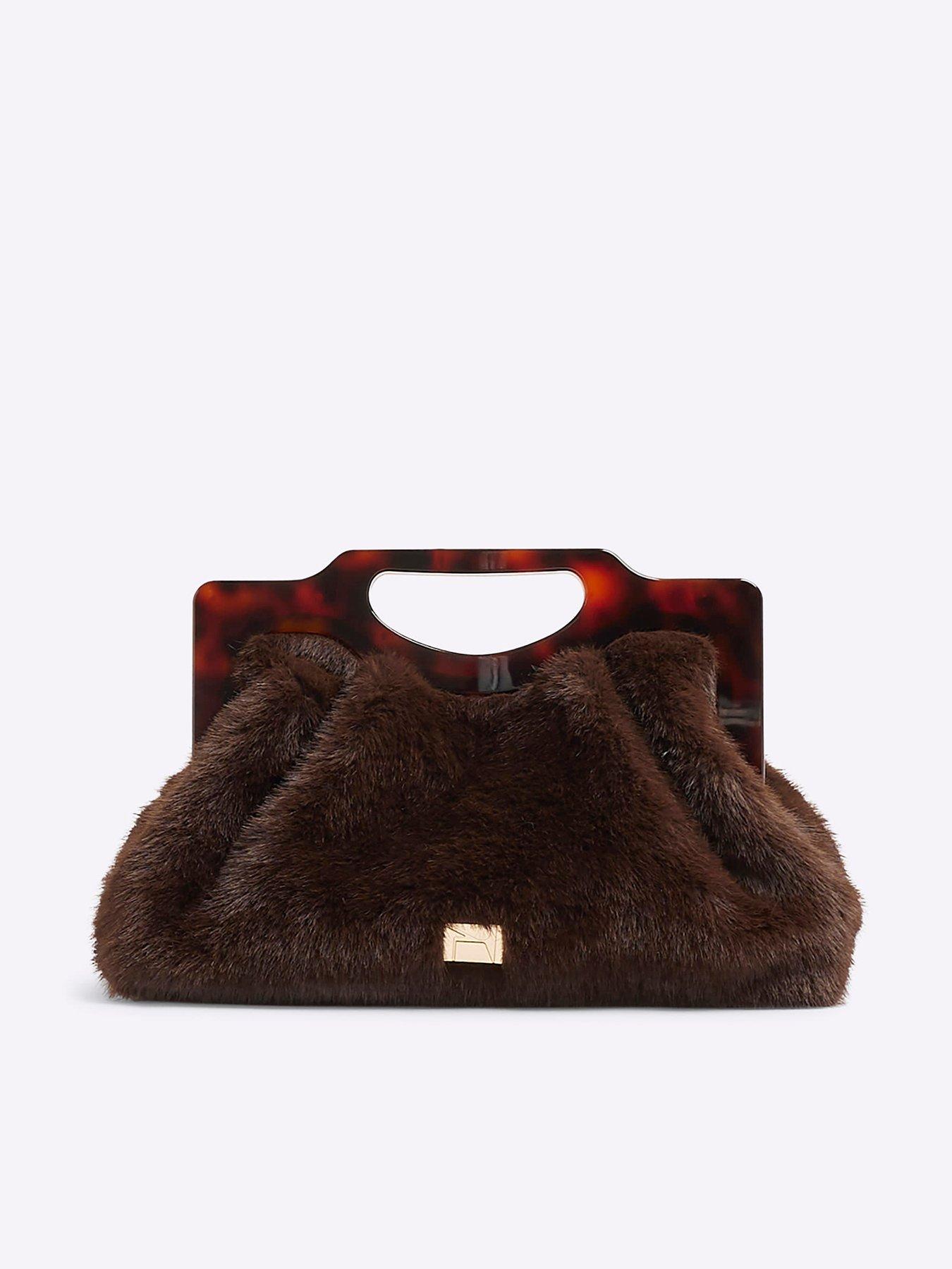 river-island-fur-frame-clutch-bag-dark-brown