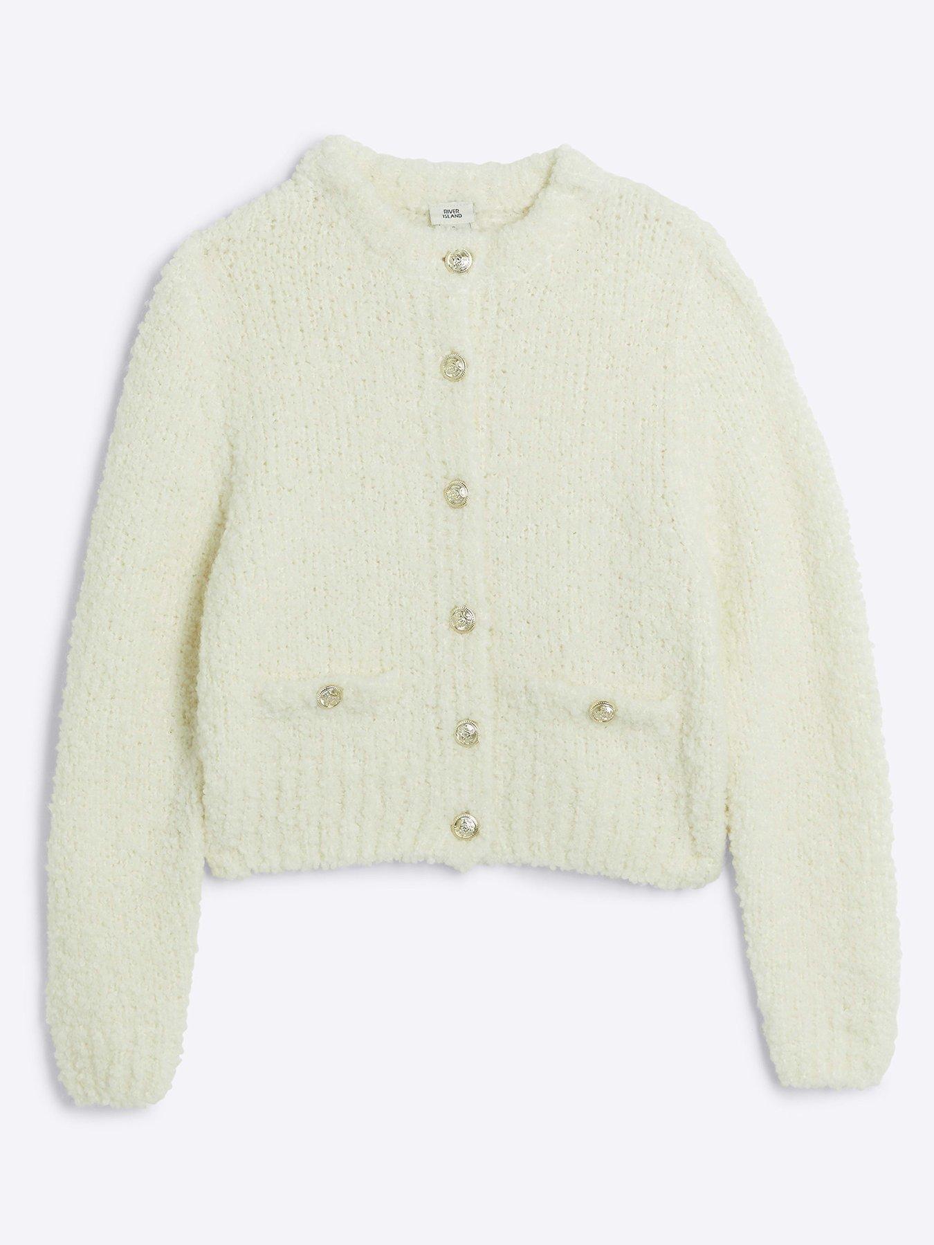 river-island-older-girl-boucle-cardigan-cream