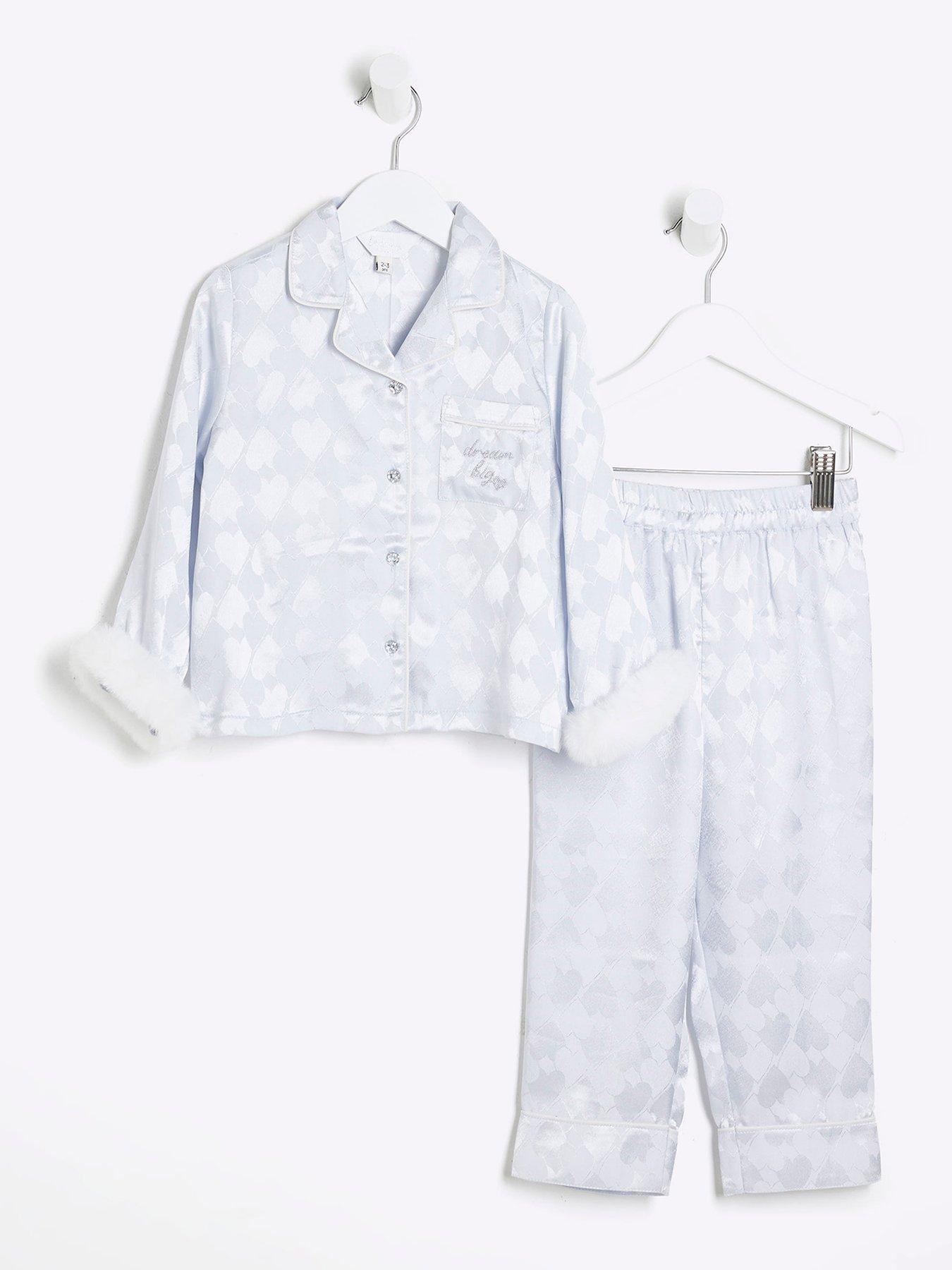 river-island-mini-satin-faux-fur-pyjamas-blue