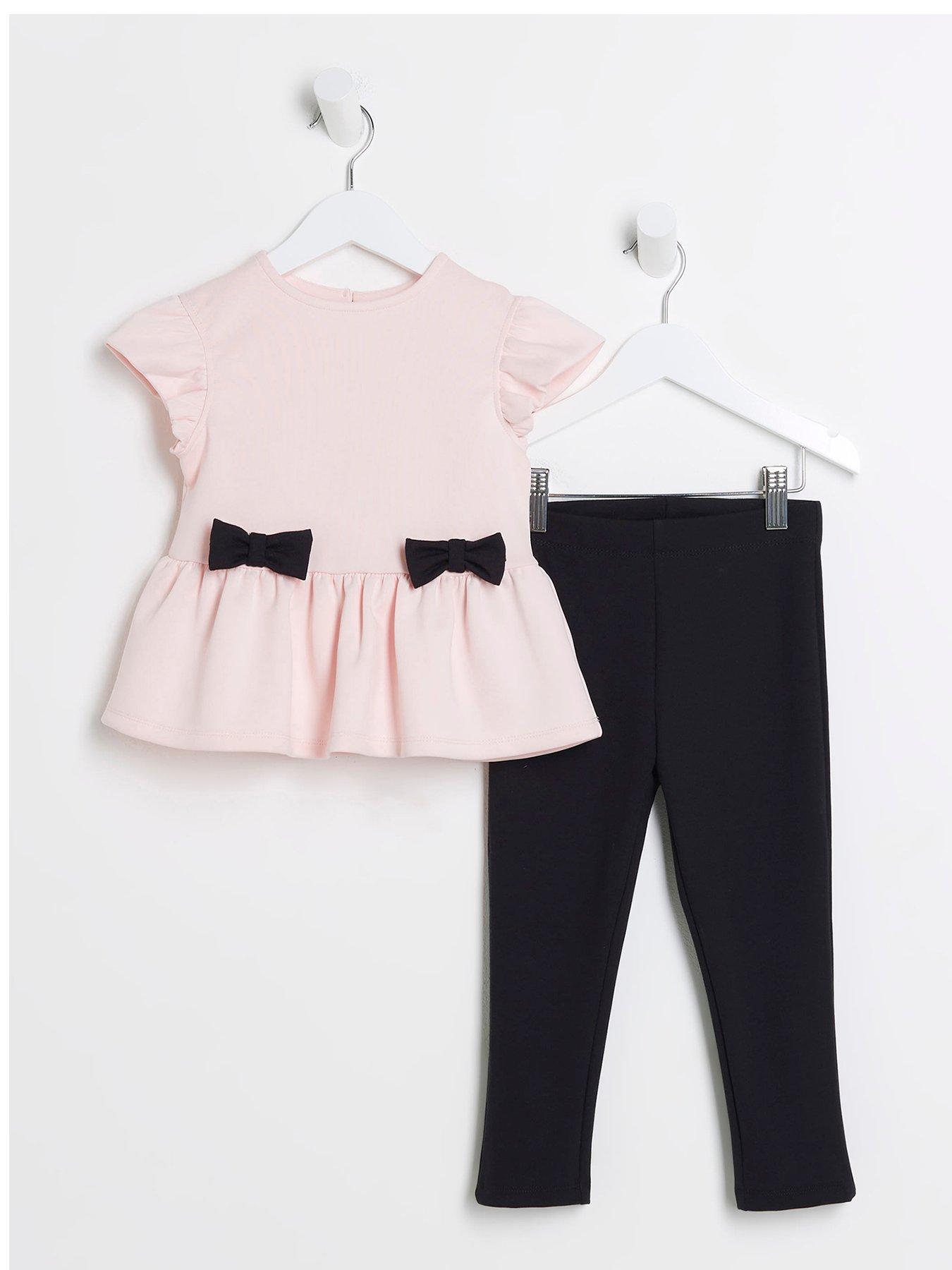 river-island-mini-mini-girls-scuba-peplum-bow-set-pinkfront