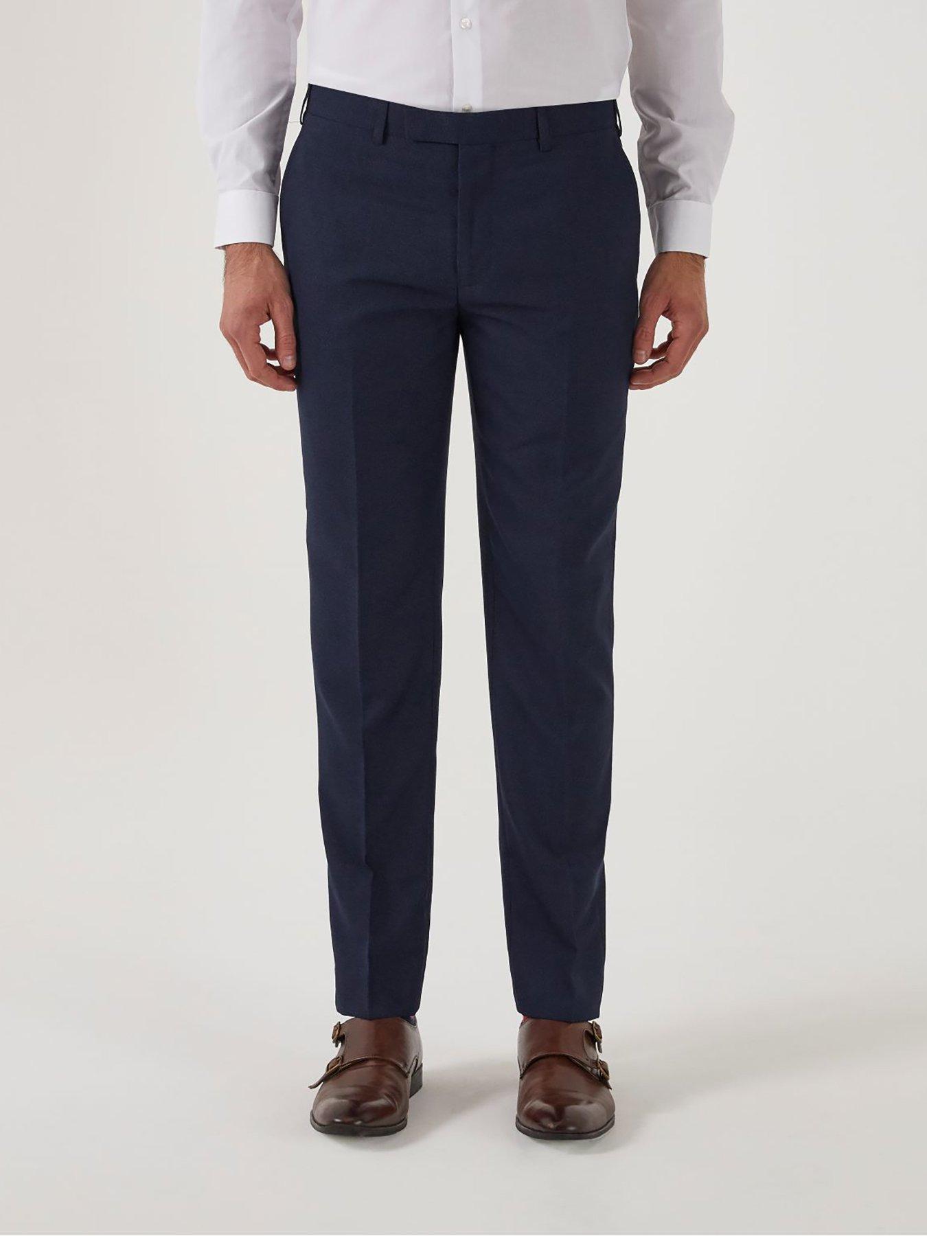 Image of Skopes Harcourt Tapered Fit Suit Trousers - Navy