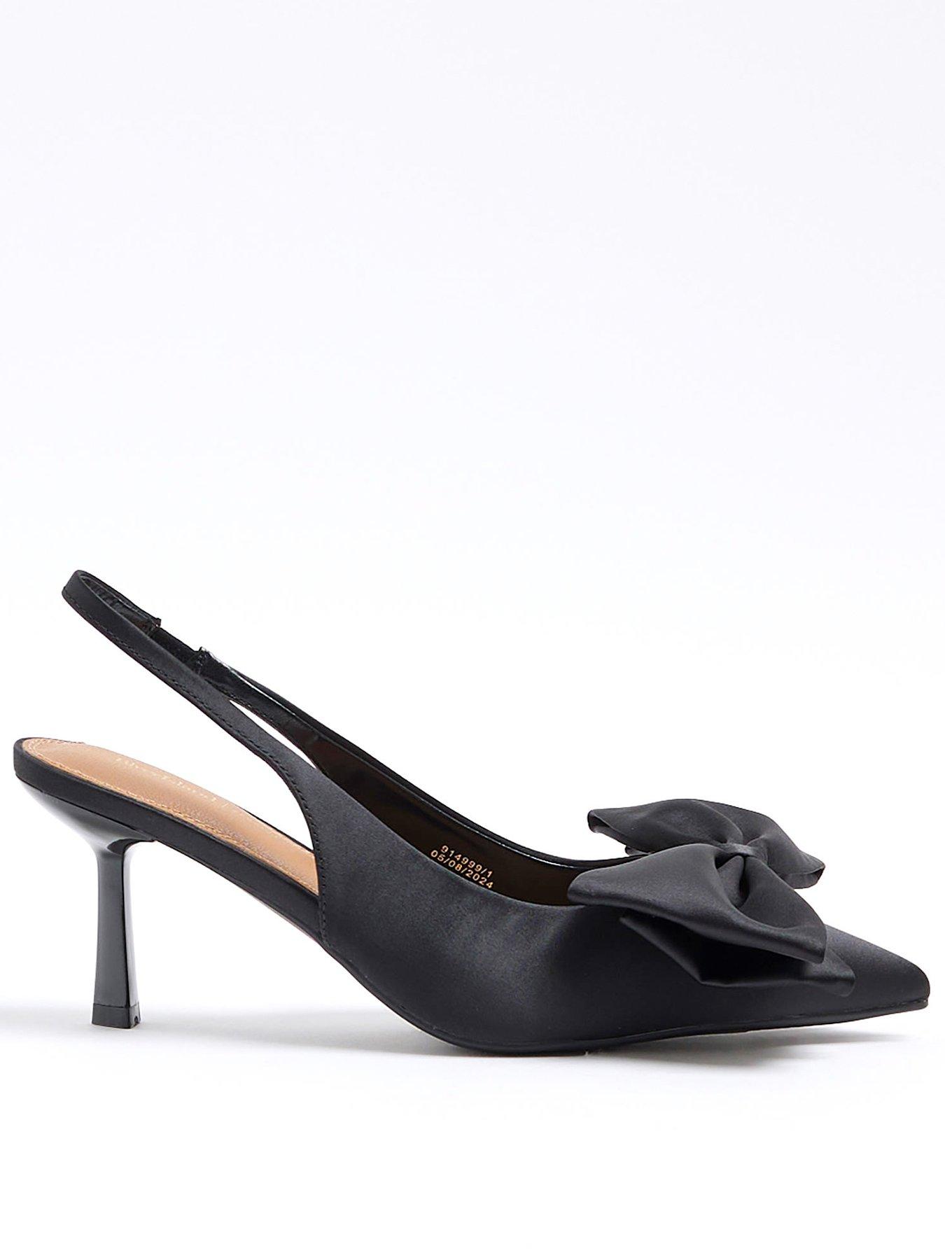 river-island-satin-sling-back-bow-court-shoe-black